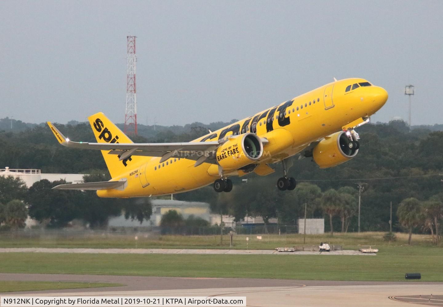 N912NK, 2018 Airbus A320-271N C/N 8038, Spirit