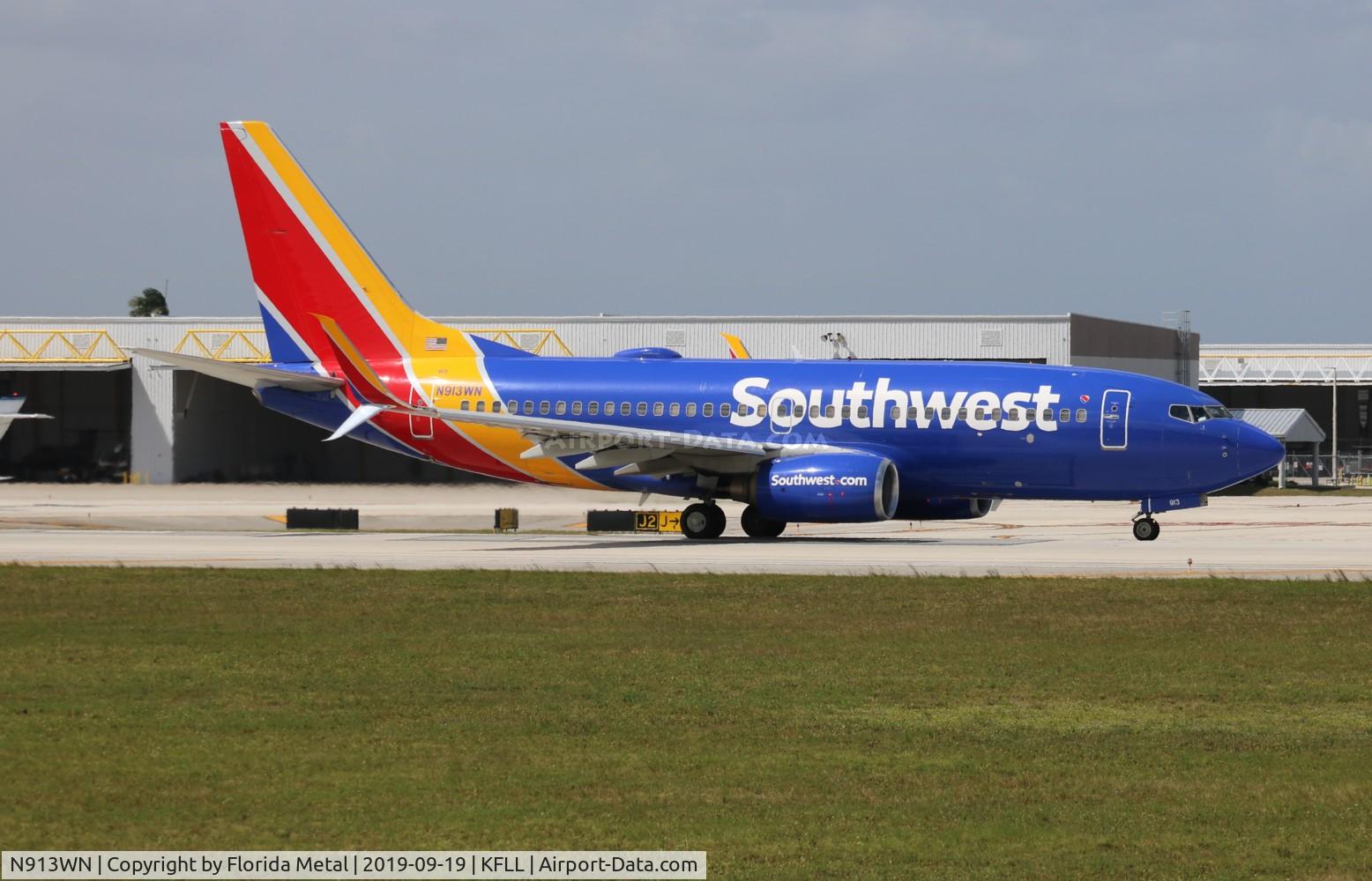 N913WN, 2008 Boeing 737-7H4 C/N 29840, Southwest