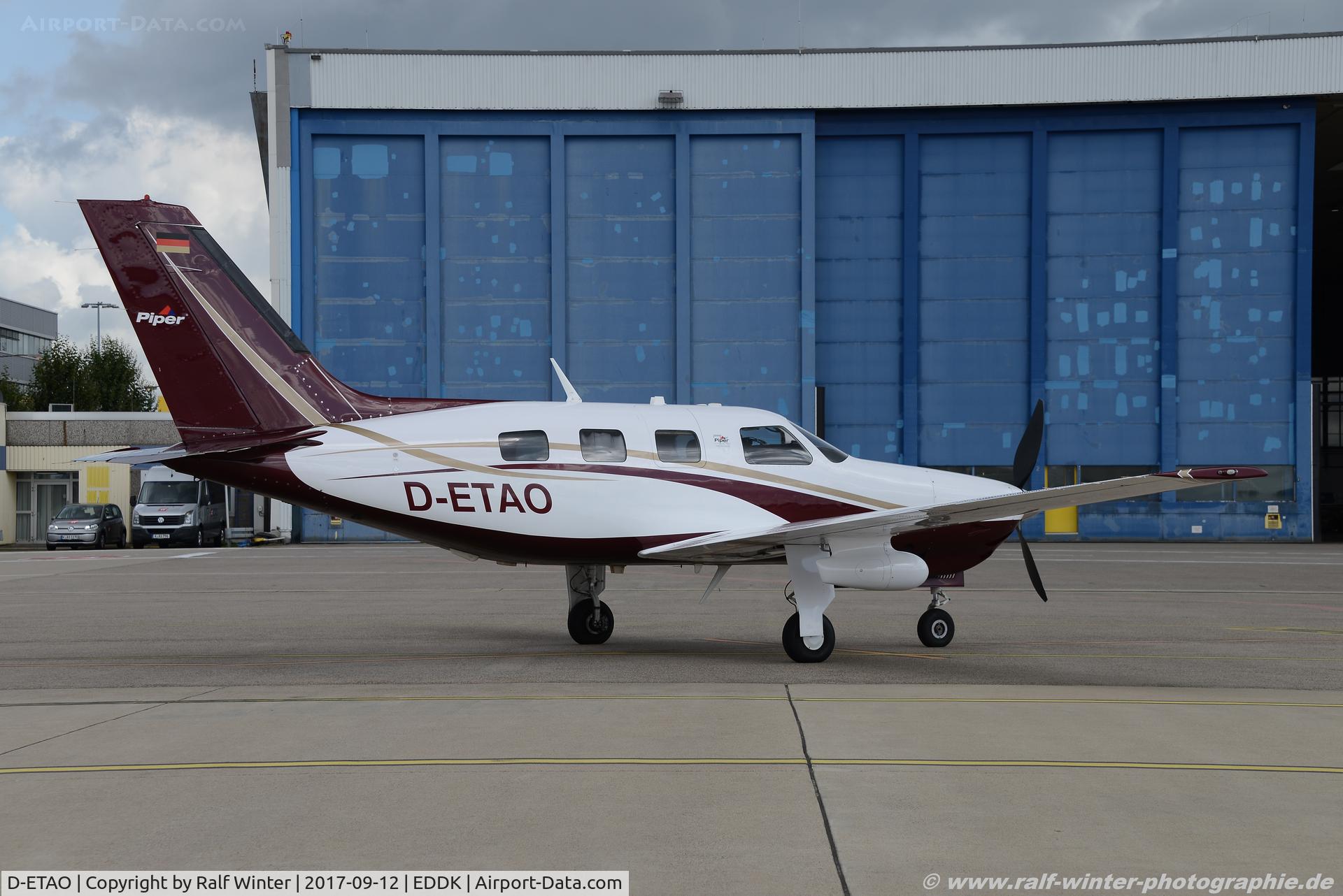 D-ETAO, 2012 Piper PA-46-350P Malibu Mirage C/N 4636554, Piper PA-46-350P Malibu - Private - 4636554 - D-ETAO - 12.09.2017 - CGN