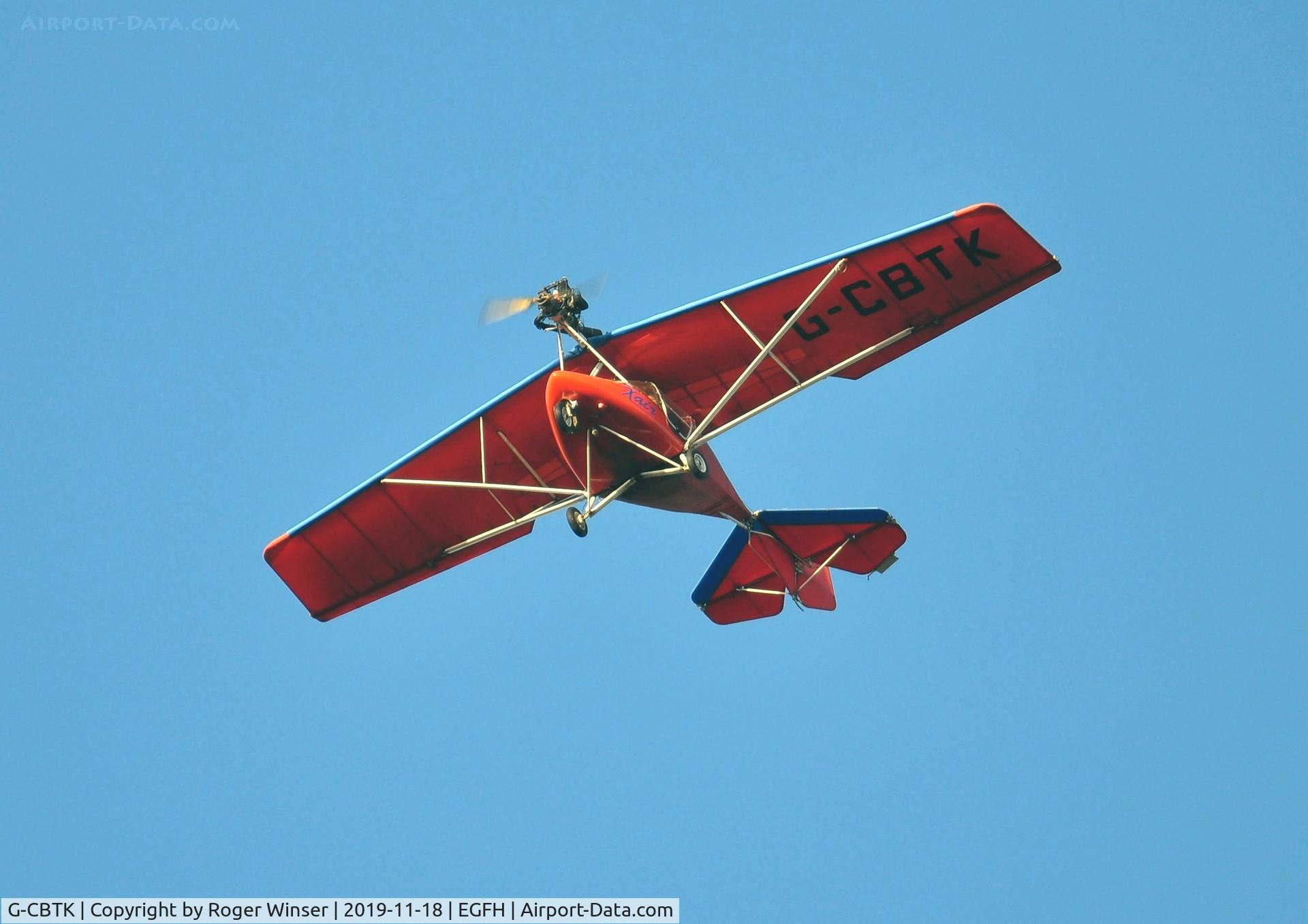 G-CBTK, 2002 Raj Hamsa X-Air 582(5) C/N BMAA/HB/168, Overhead join.