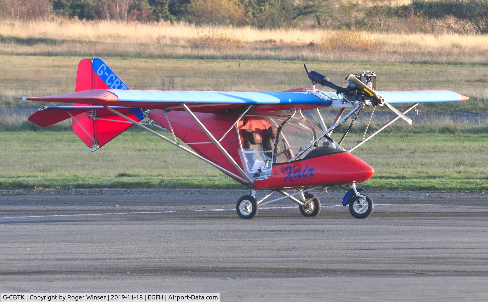 G-CBTK, 2002 Raj Hamsa X-Air 582(5) C/N BMAA/HB/168, Visiting X-Air.
