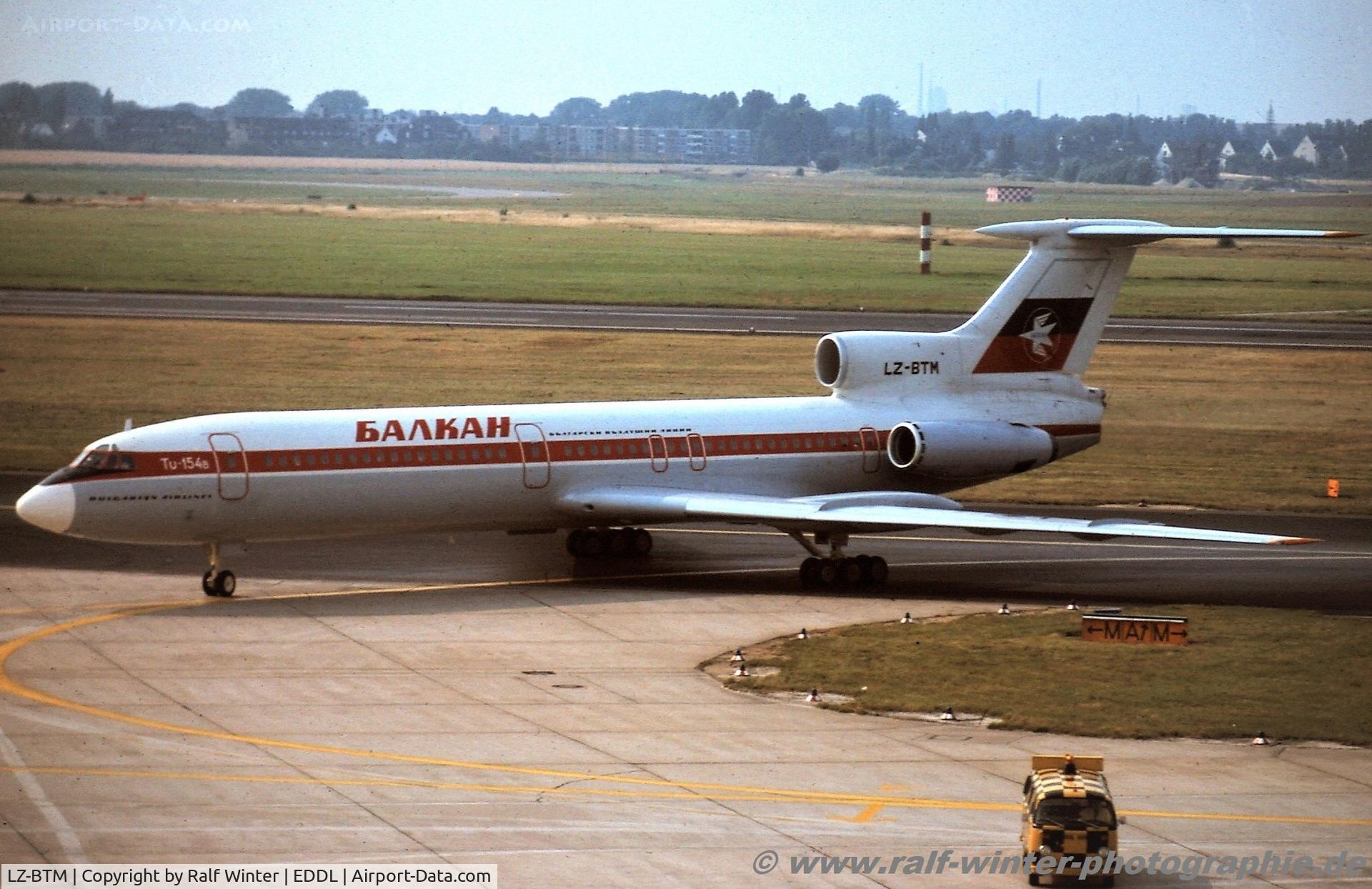 LZ-BTM, 1977 Tupolev Tu-154B C/N 77A209, Tupolew Tu-154B - Balkan Bulgarien Airlines - 77A-209 - LZ-BTM - 1977 - DUS