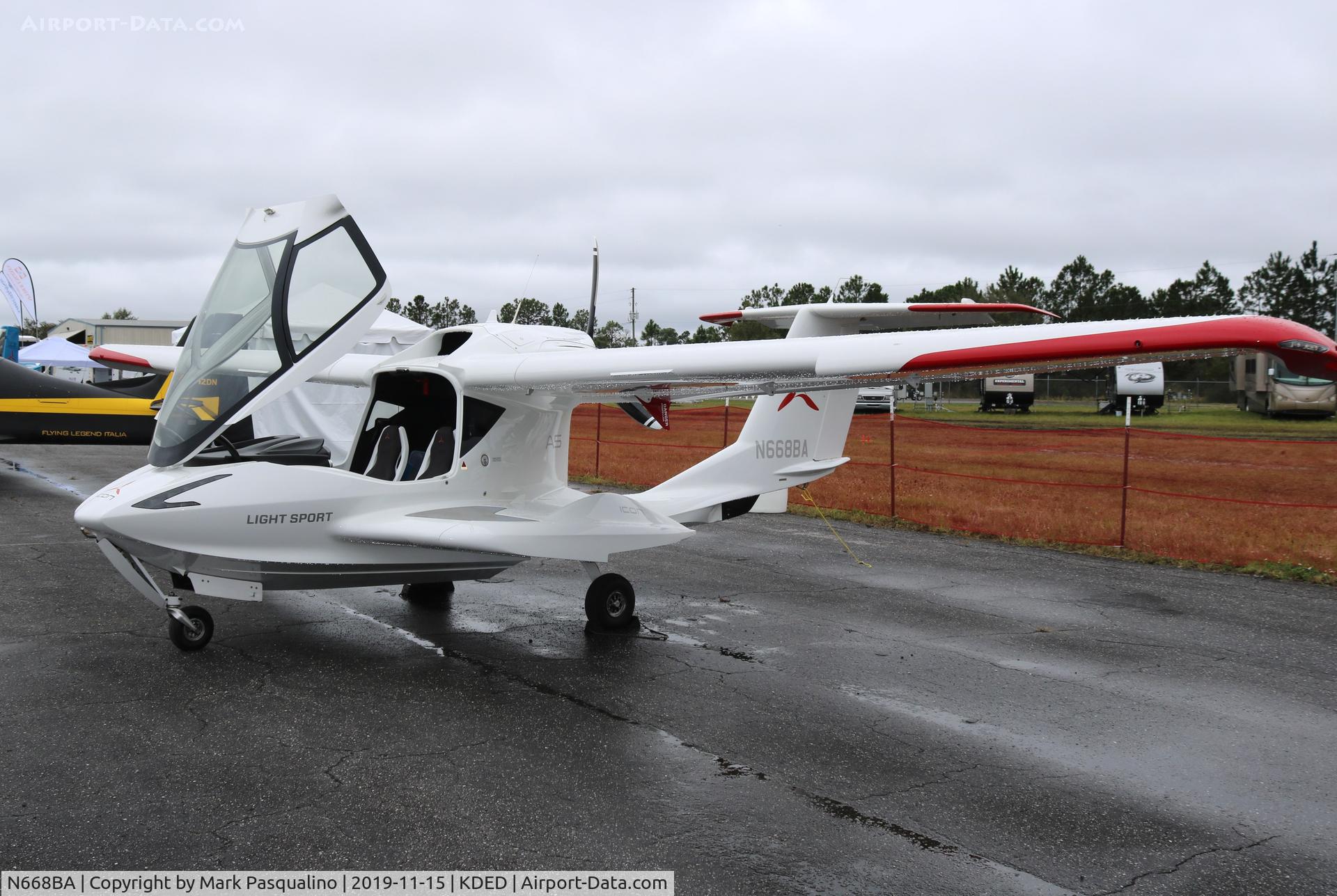 N668BA, 2016 ICON Aircraft A5 C/N 00016, ICON A5