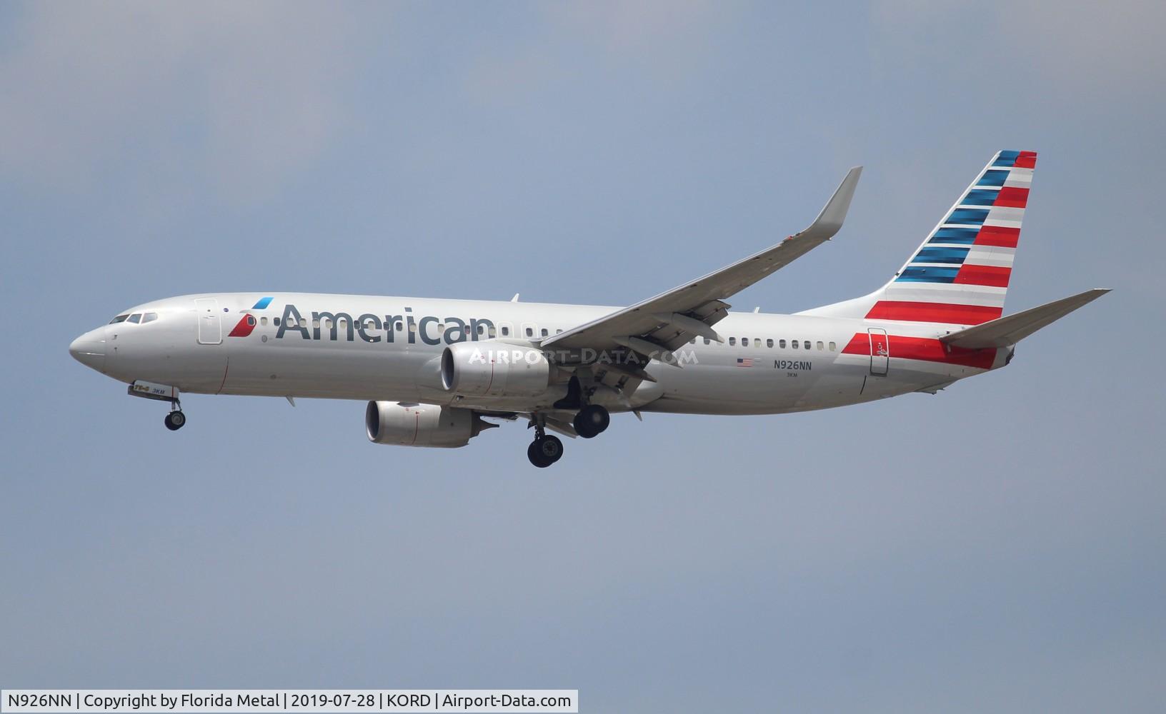 N926NN, 2013 Boeing 737-823 C/N 33321, American