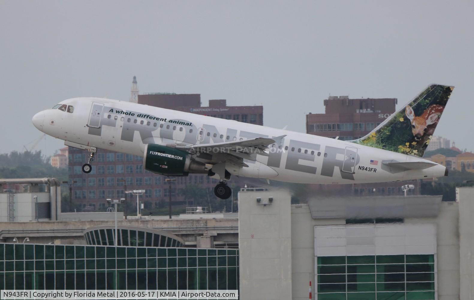 N943FR, 2005 Airbus A319-112 C/N 2518, Frontier