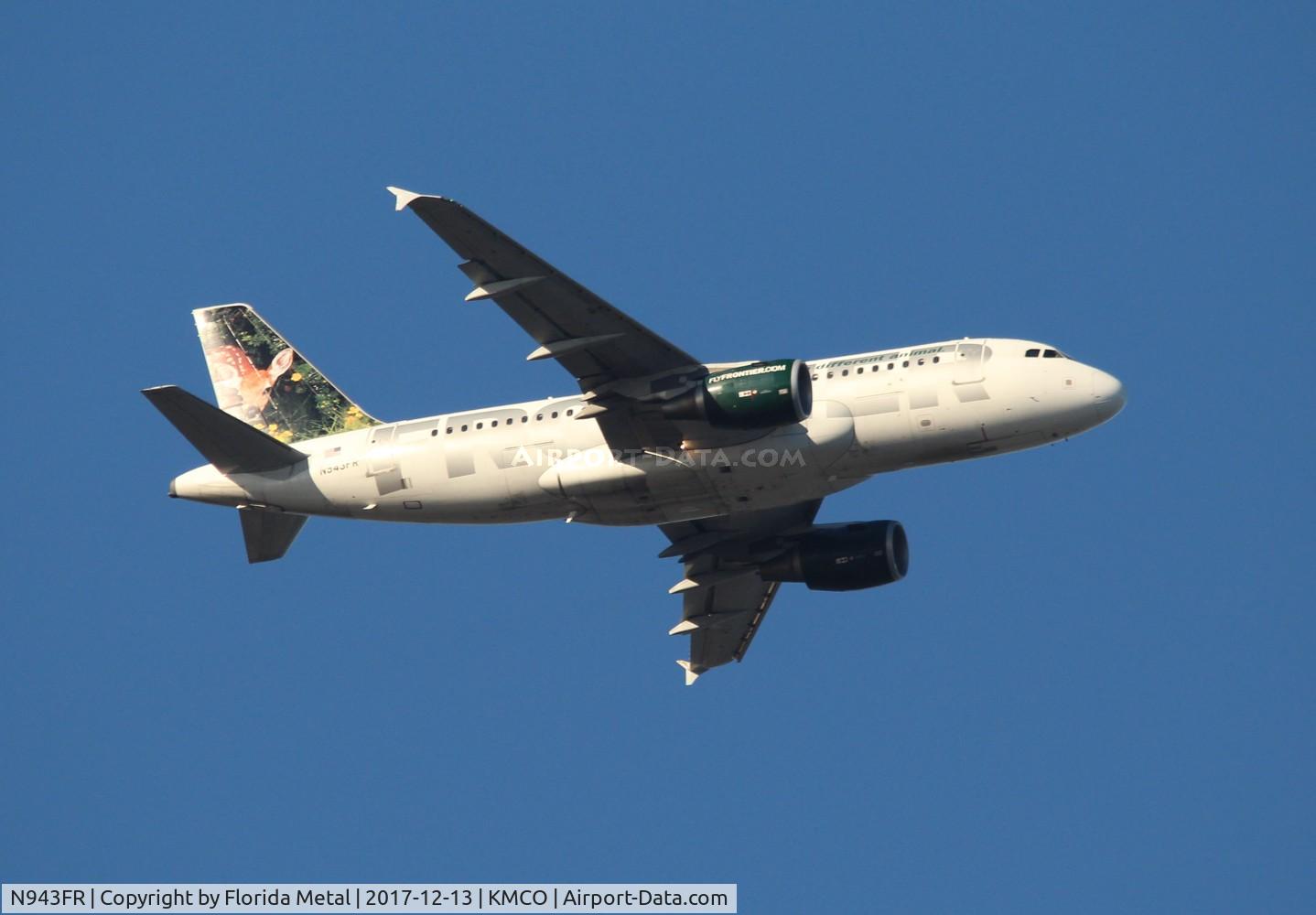 N943FR, 2005 Airbus A319-112 C/N 2518, Frontier