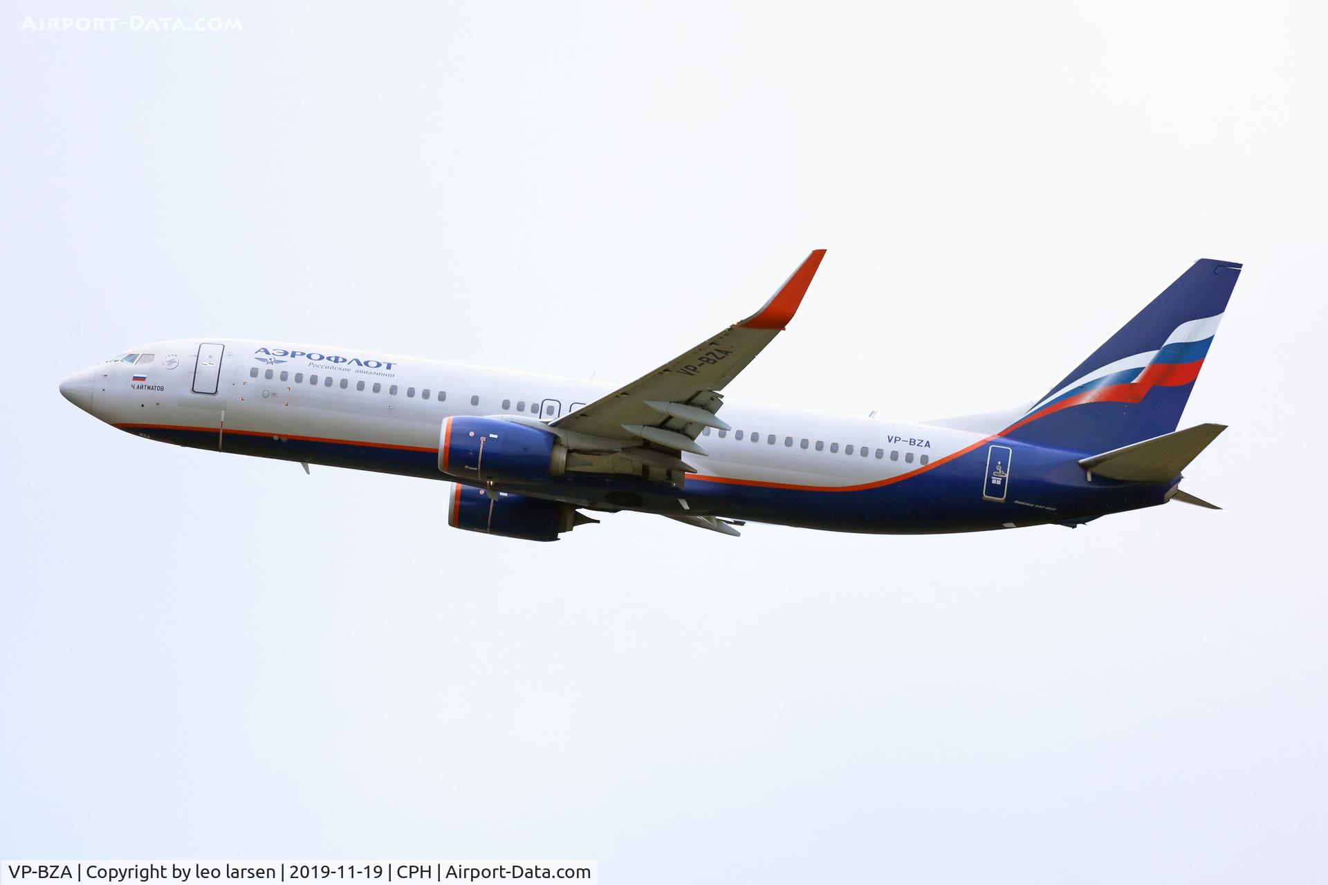 VP-BZA, 2014 Boeing 737-8LJ C/N 41198, Copenhagen 19.11.2019 T/O R-22R