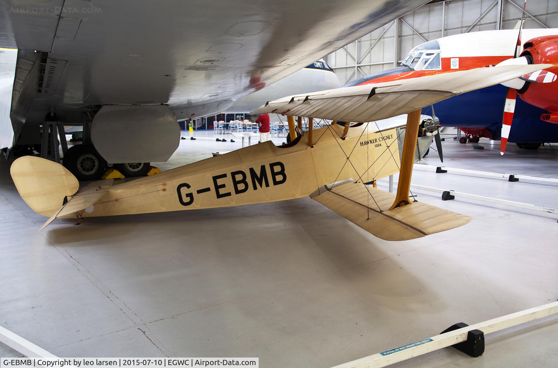 G-EBMB, 1924 Hawker Cygnet 1 C/N 1, Cosford Museum 10.7.2015