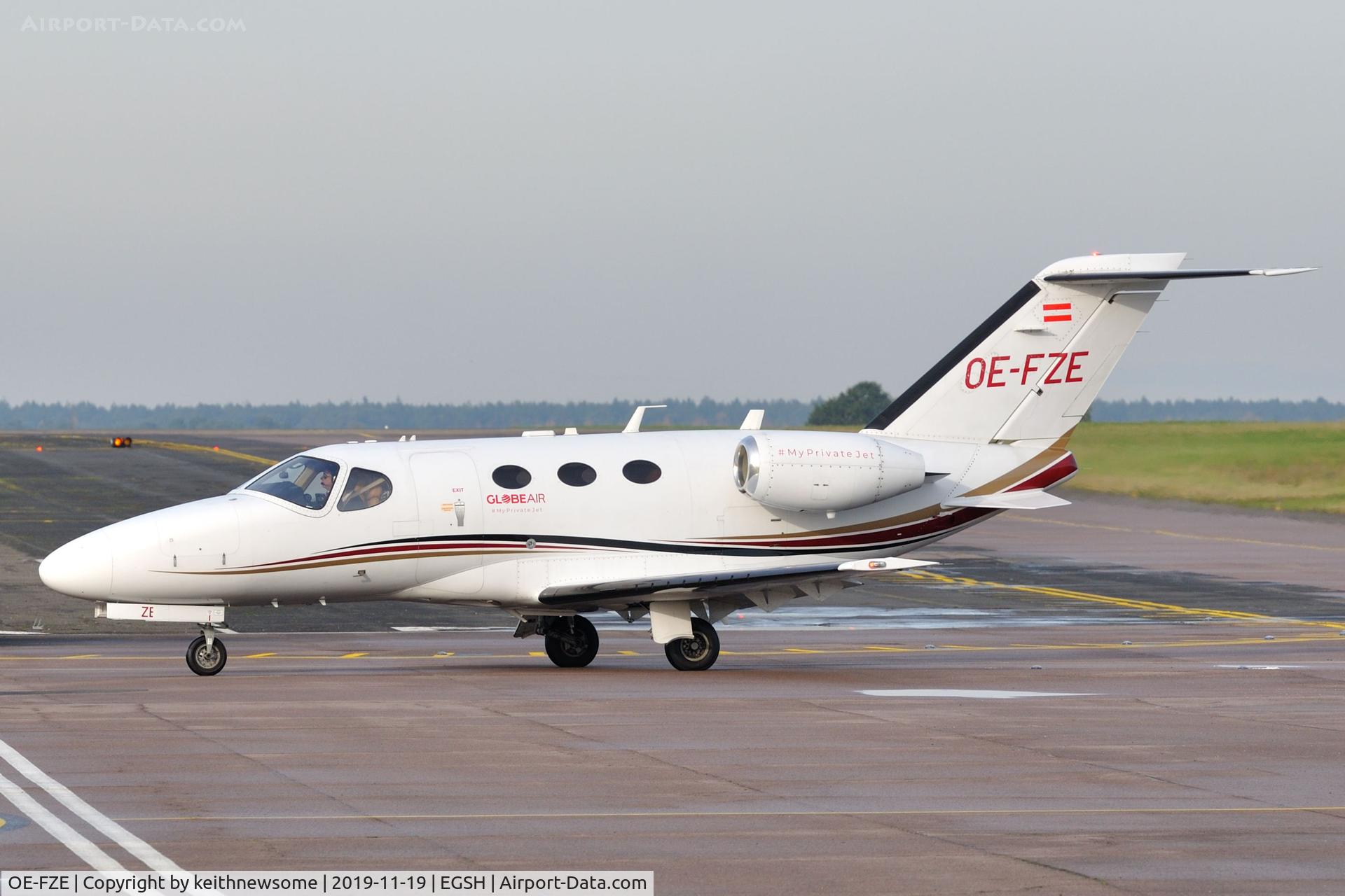 OE-FZE, 2009 Cessna 510 Citation Mustang Citation Mustang C/N 510-0217, Regular GlobeAir visitor.