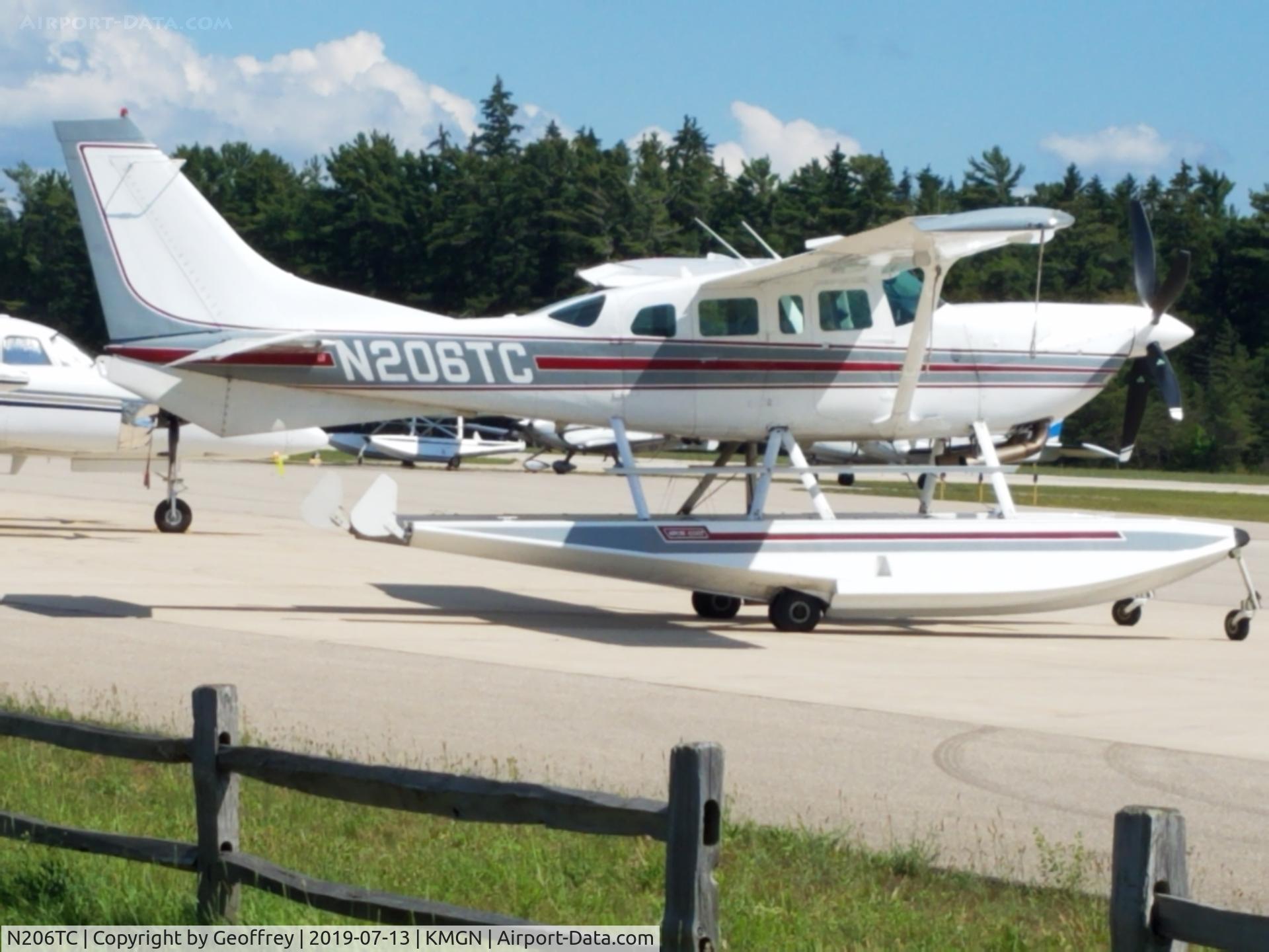 N206TC, 1985 Cessna U206G Stationair C/N U20606893, Nice airplane check out the exhaust and the prop listed as a continental motor io 520 series (Reciprocating)  285 horsepower Hmmm looks like a turbo prop to me. Nice upgrade