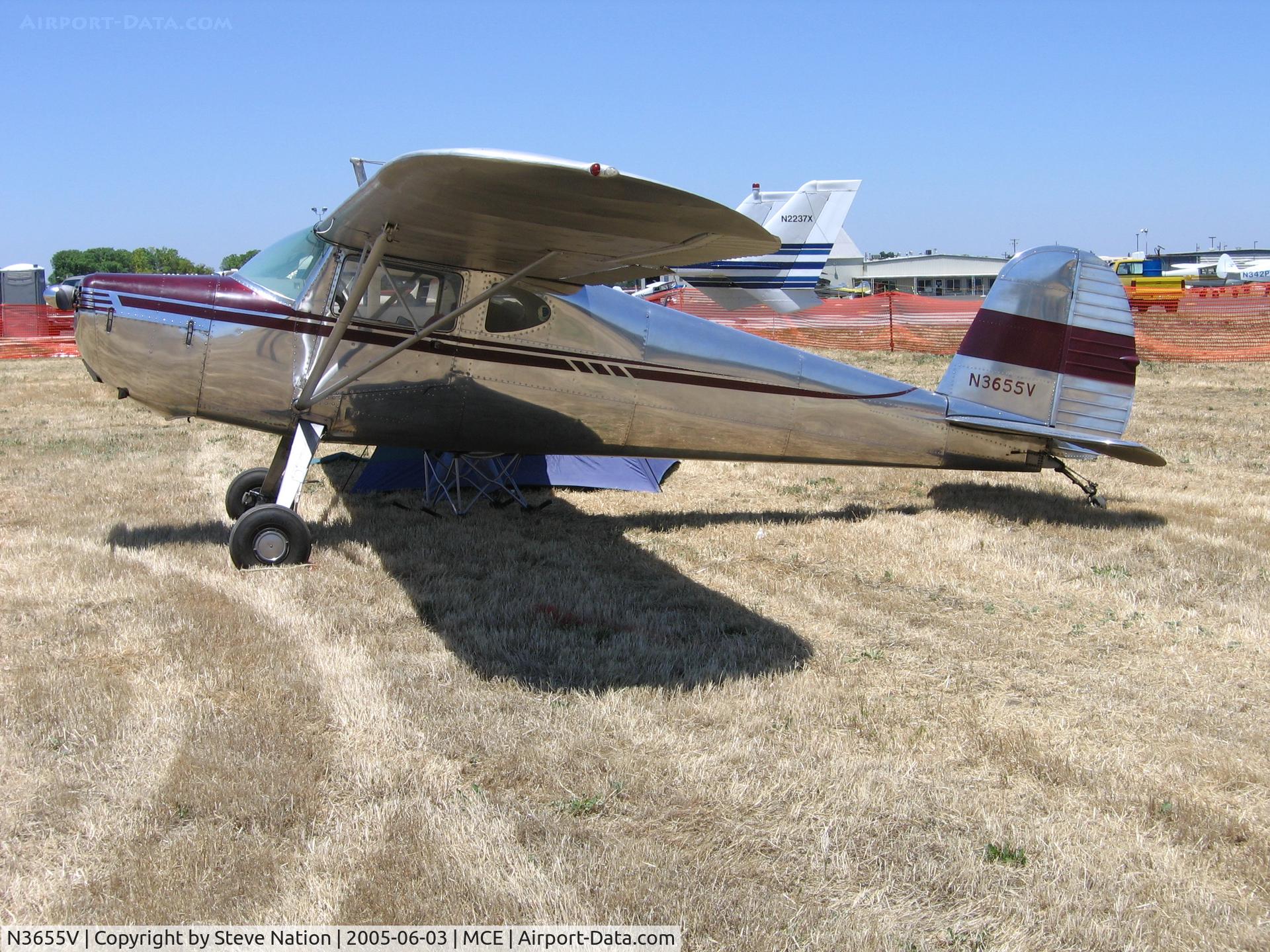 N3655V, 1948 Cessna 140 C/N 14926, 1948 Cessna 140 at Merced, CA