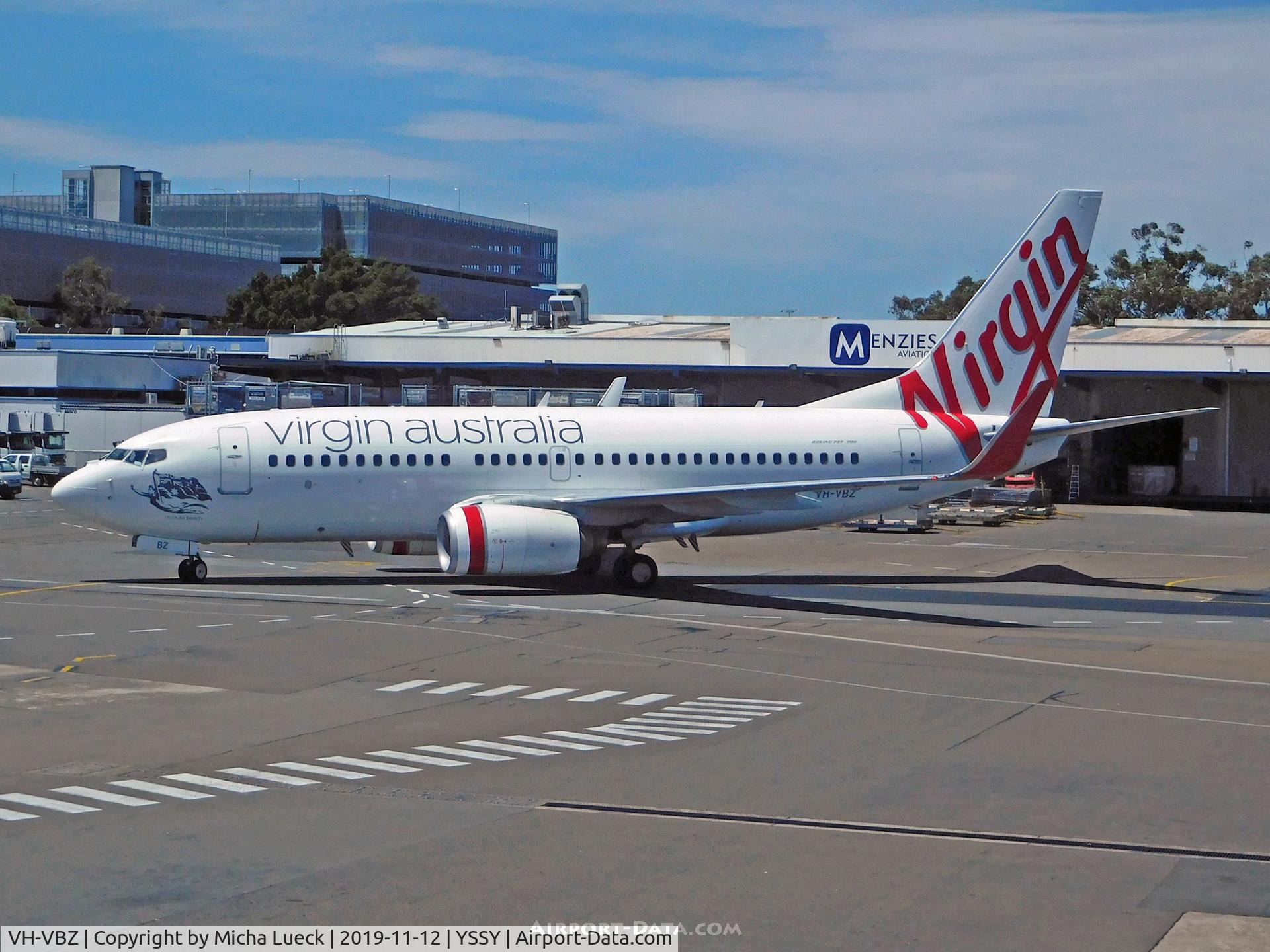 VH-VBZ, 2005 Boeing 737-7FE C/N 34322, At Kingsford Smith