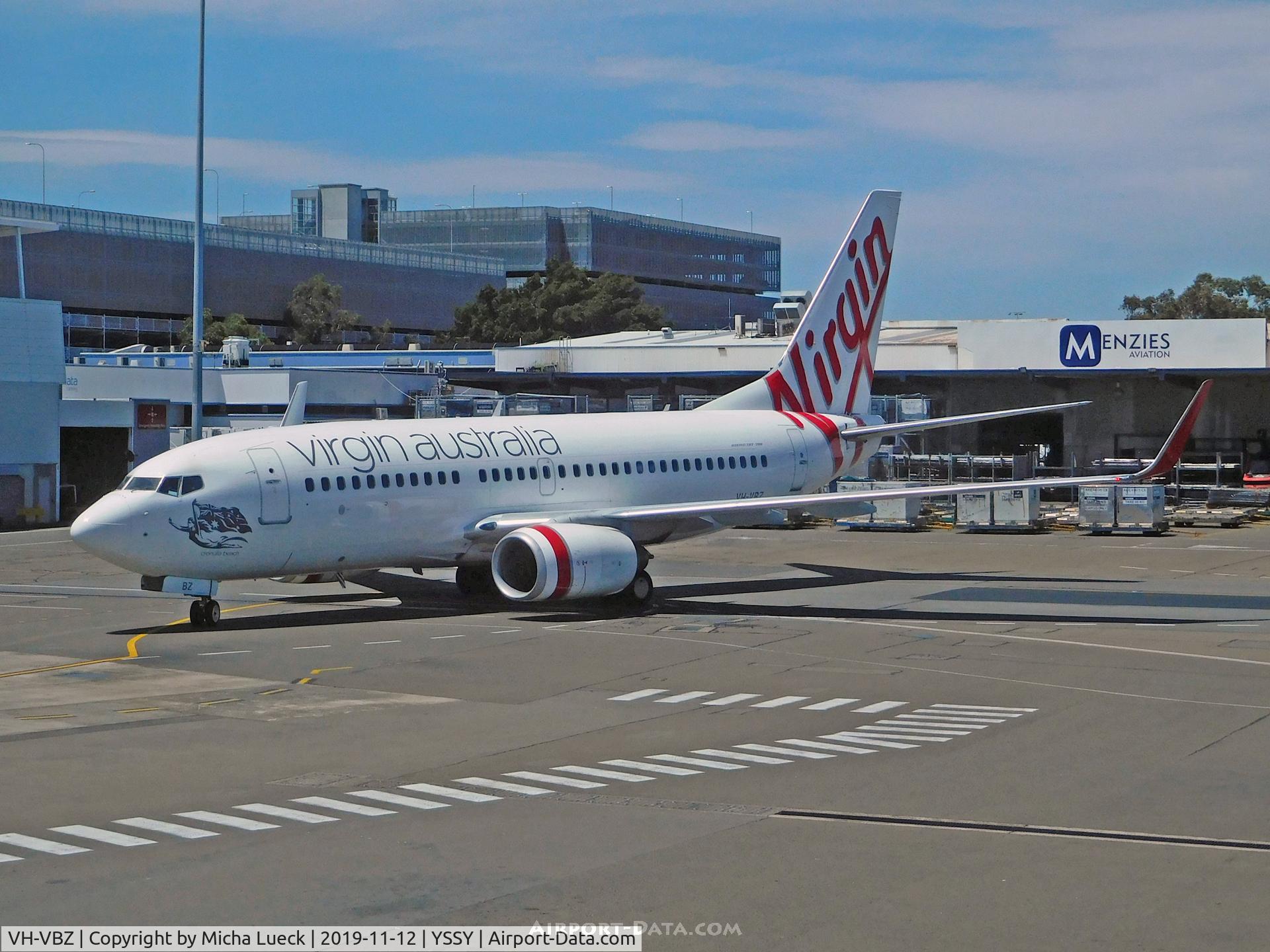 VH-VBZ, 2005 Boeing 737-7FE C/N 34322, At Kingsford Smith