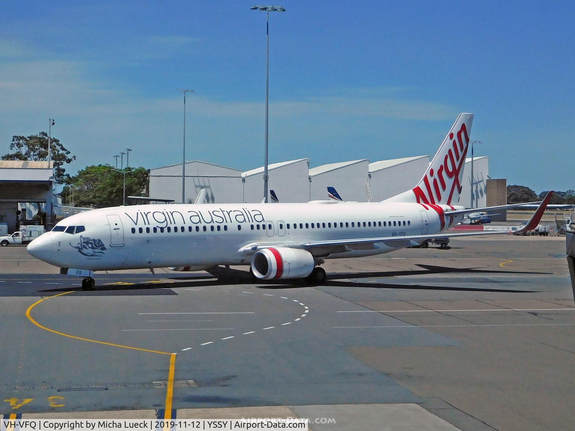 VH-VFQ, 2013 Airbus A320-232 C/N 5780, At Kingsford Smith