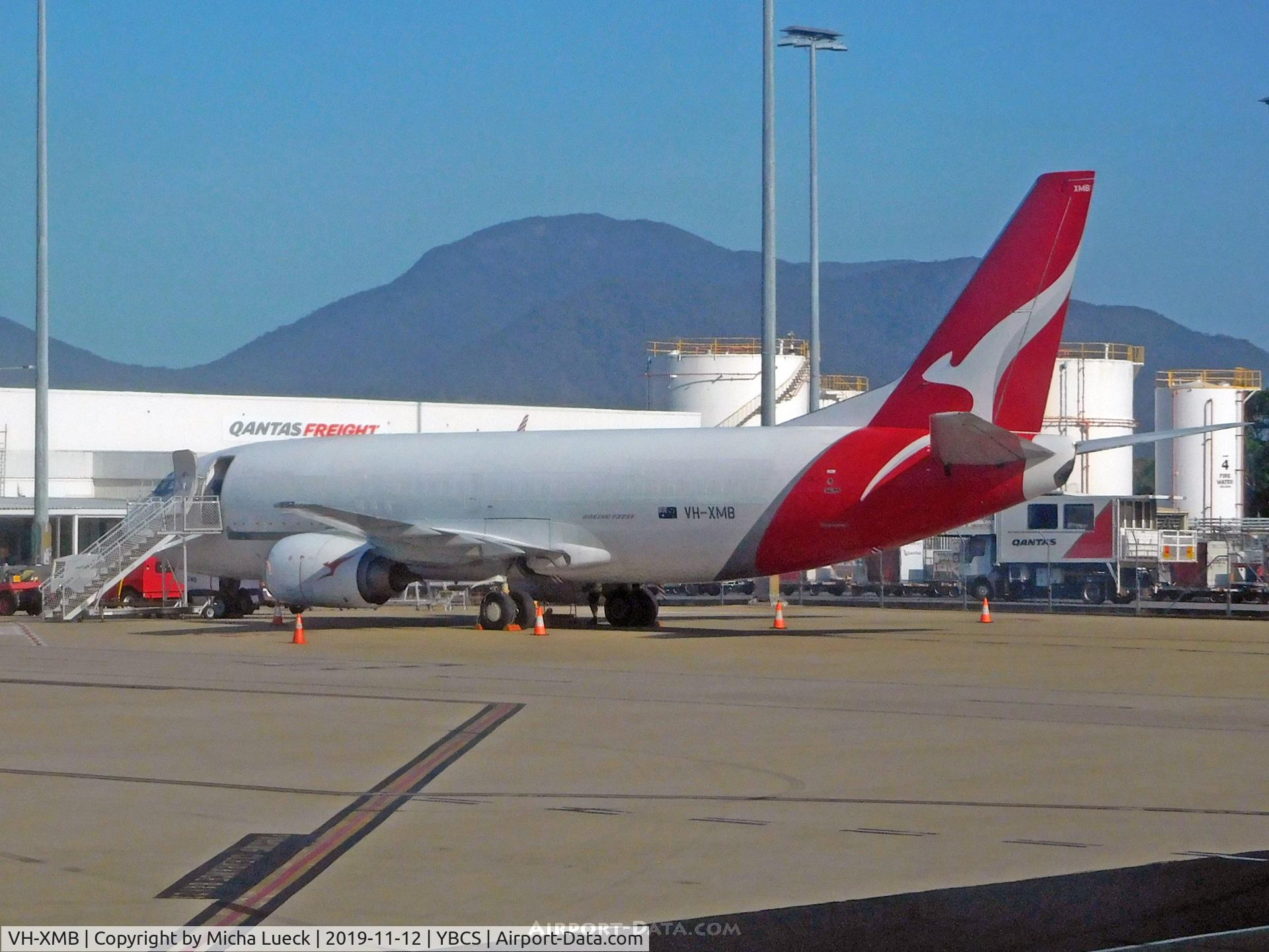VH-XMB, 1986 Boeing 737-376SF C/N 24378, At Cairns