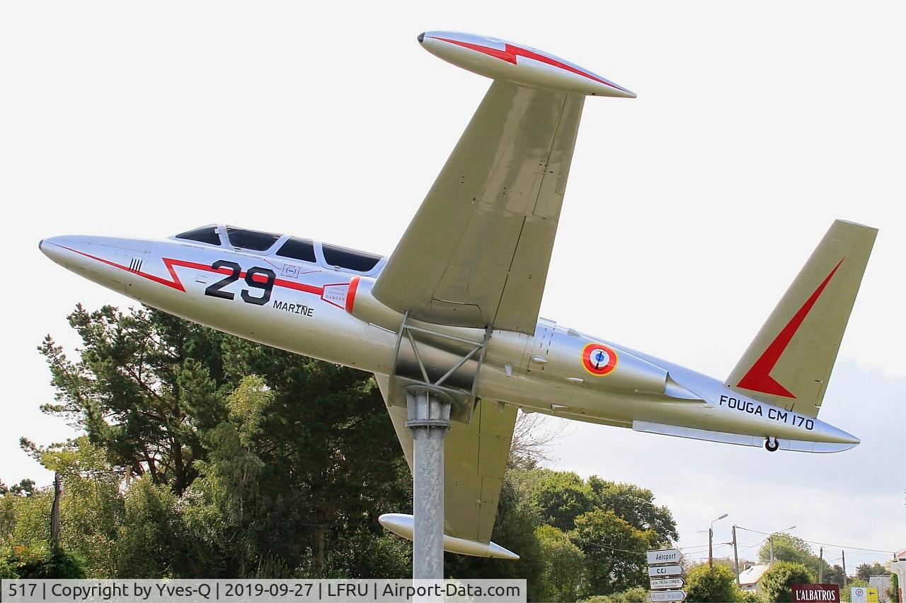 517, Fouga CM-170 Magister C/N 517, Fouga CM-170 Magister, Static display, Morlais-Ploujean airport (LFRU-MXN)