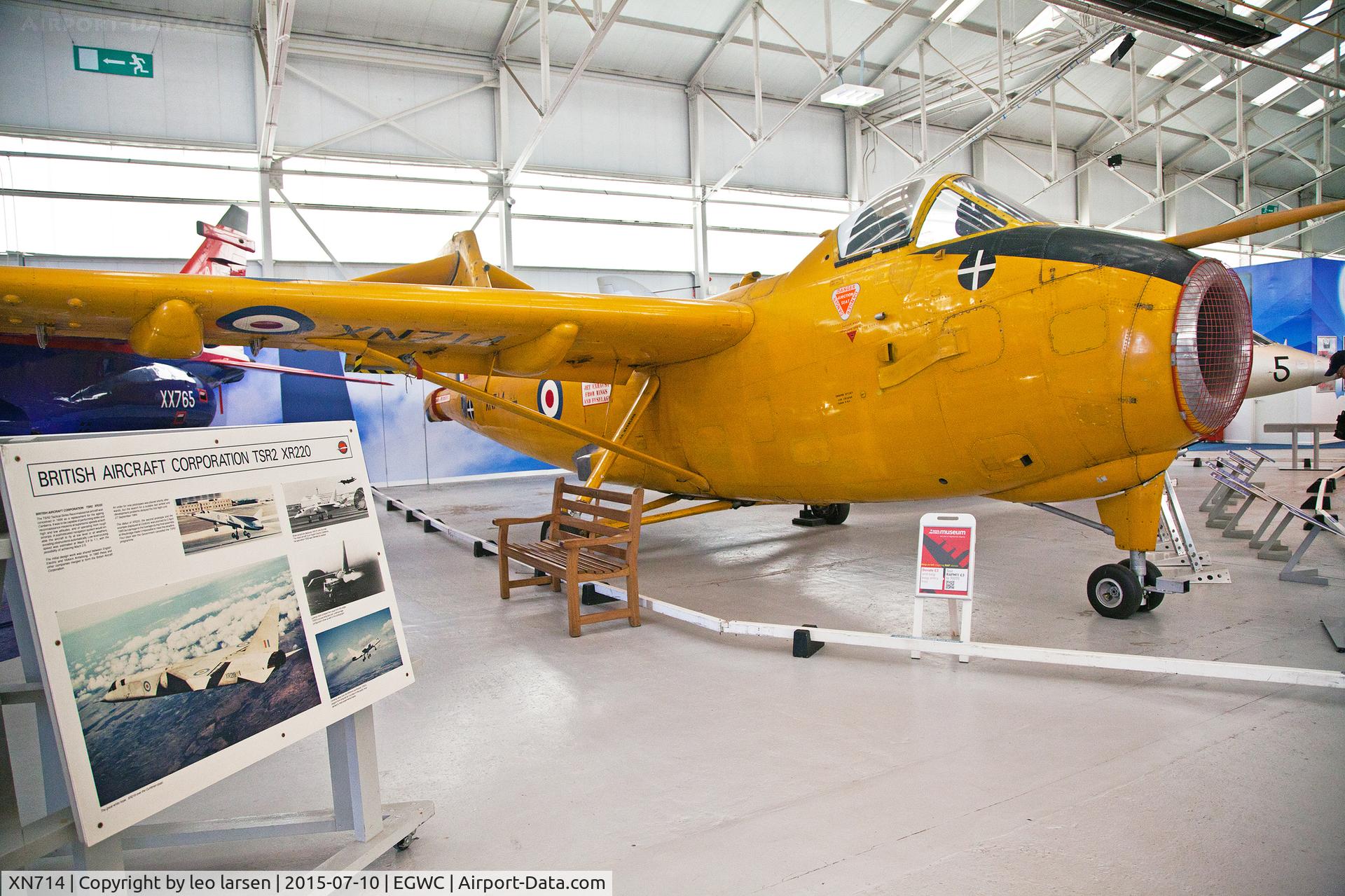XN714, 1963 Hunting H.126 C/N H1-1, Cosford Museum 10.7.2015
