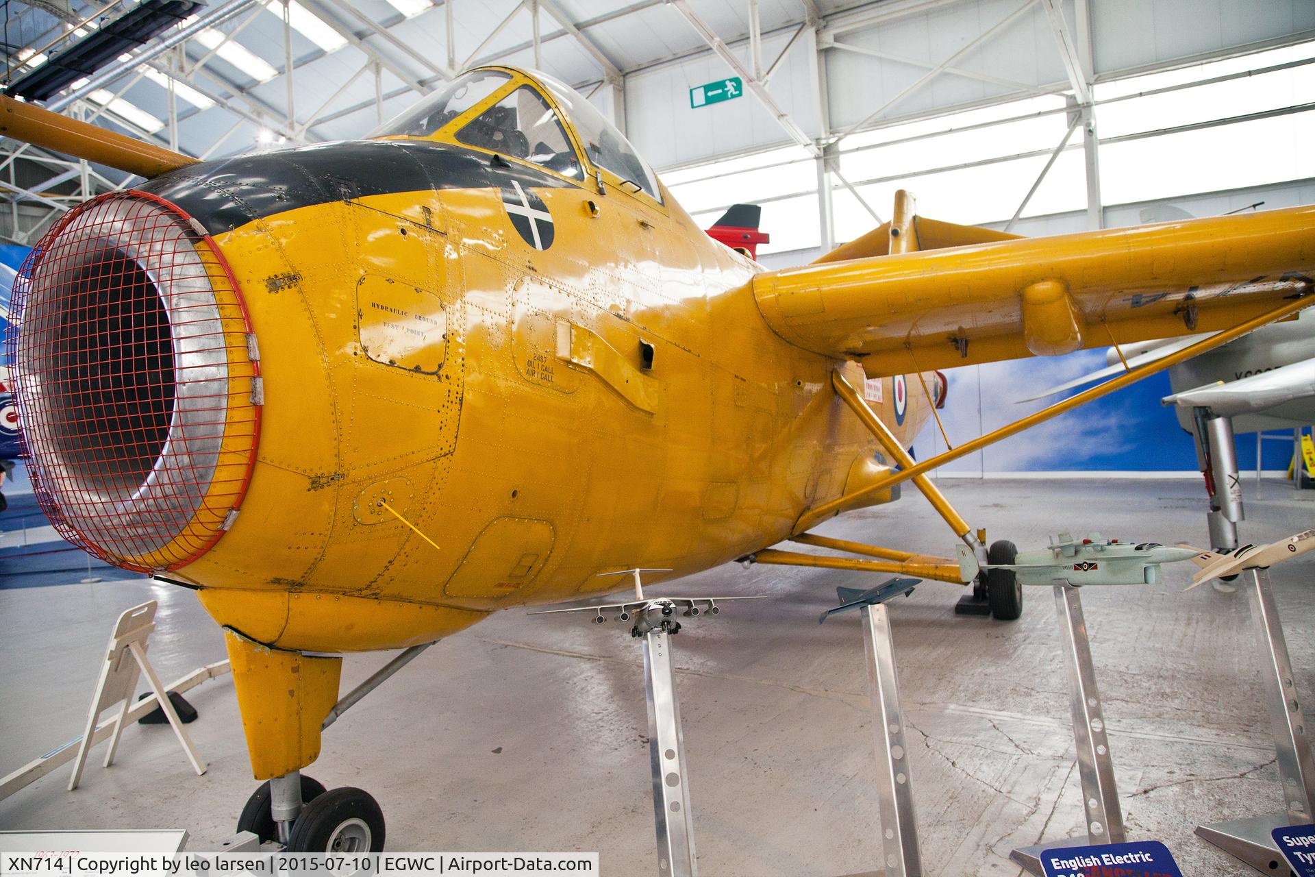 XN714, 1963 Hunting H.126 C/N H1-1, Cosford museum 10.7.2015