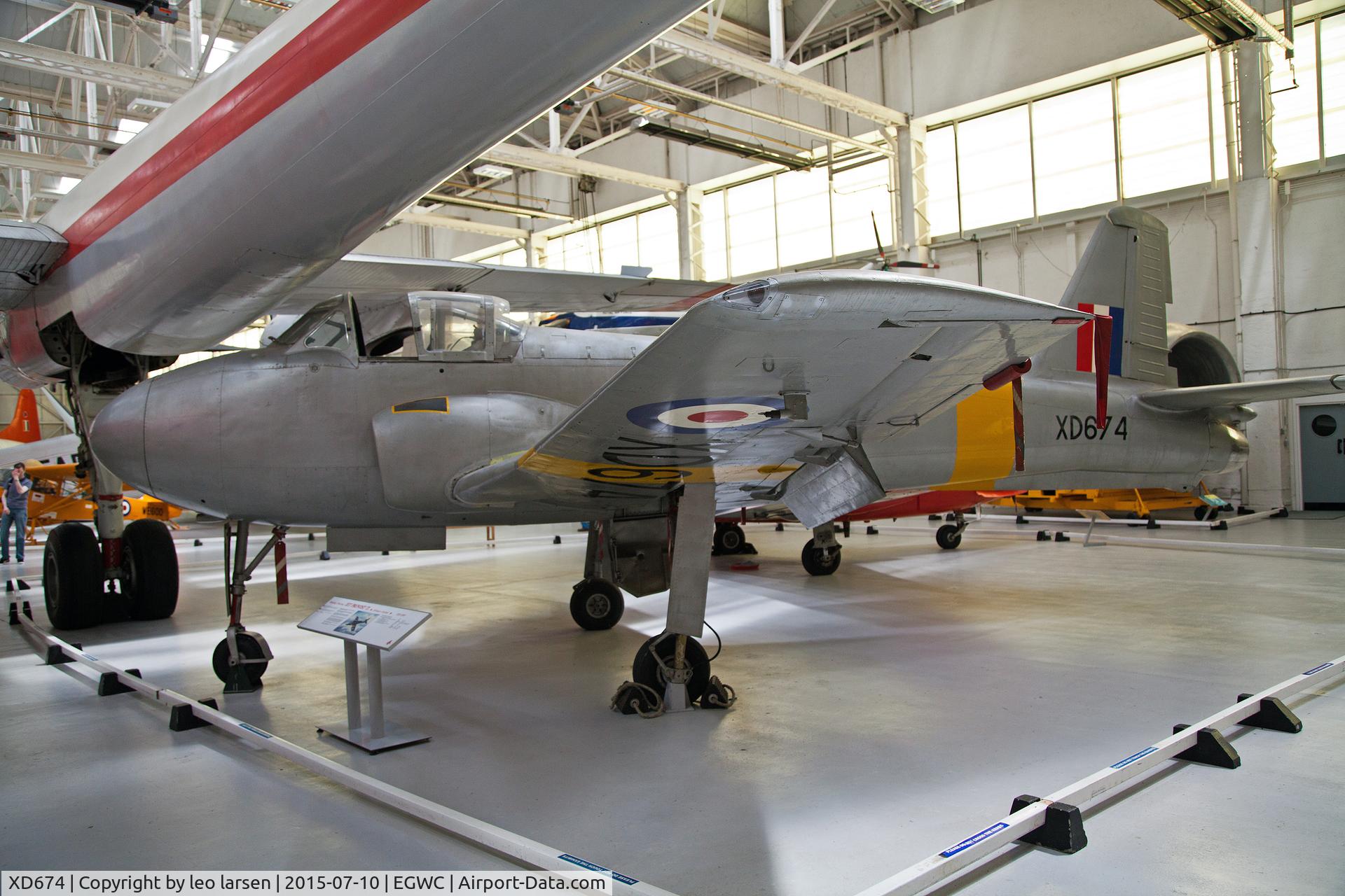 XD674, 1955 Hunting Percival P-84 Jet Provost T.1 C/N PAC/84/001, Cosford Museum 10.7.2015