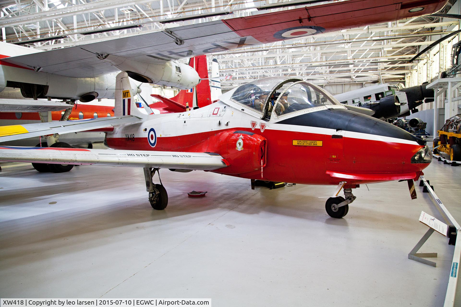 XW418, 1972 BAC 84 Jet Provost T.5A C/N EEP/JP/1040, Cosford Museum 10.7.2015