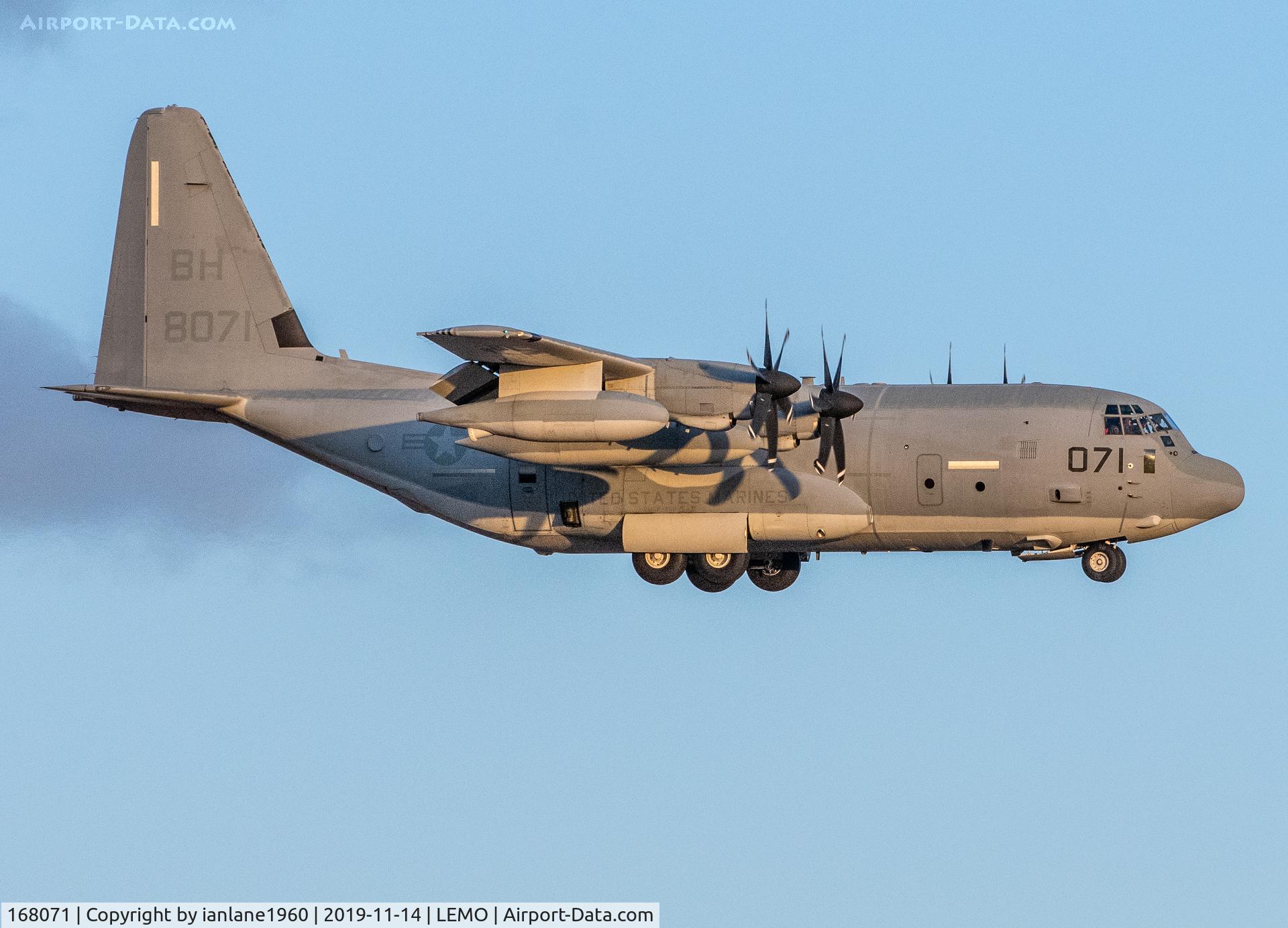 168071, Lockheed KC-130J Hercules C/N 382-5676, Arriving at Moron Air Base, Spain