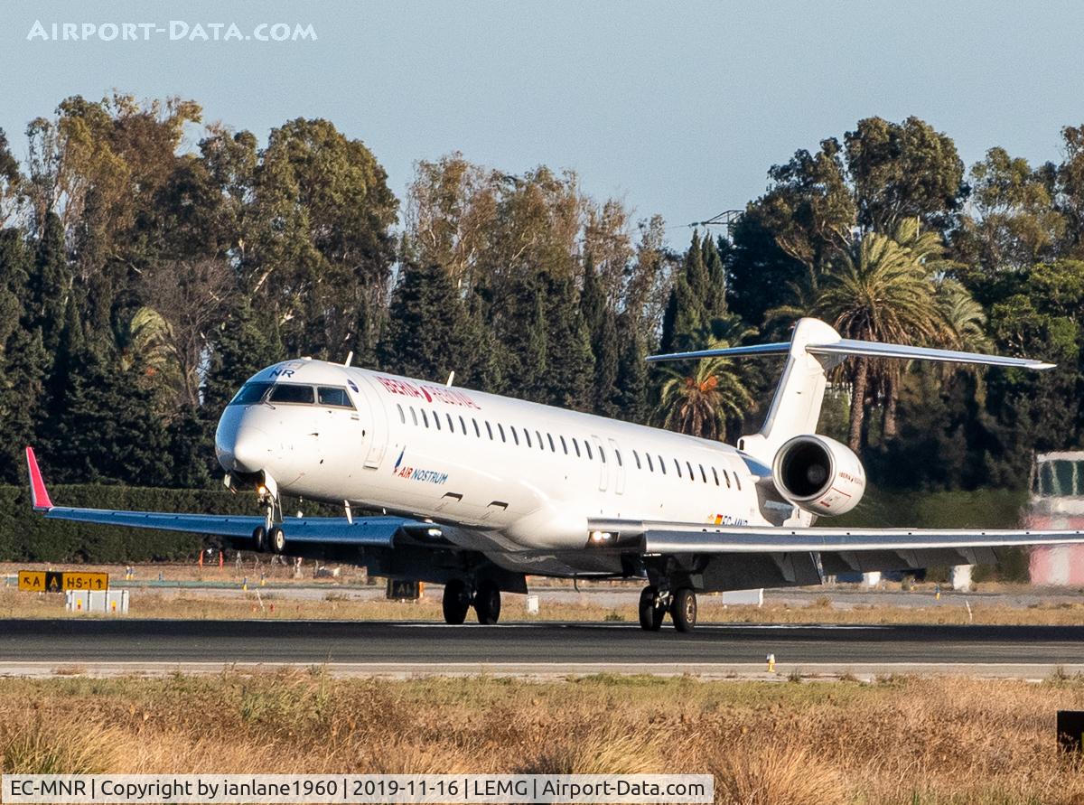 EC-MNR, 2016 Bombardier CRJ-1000 (CL-600-2E25) C/N 19052, Runway 31 at Malaga Costa Del Sol
