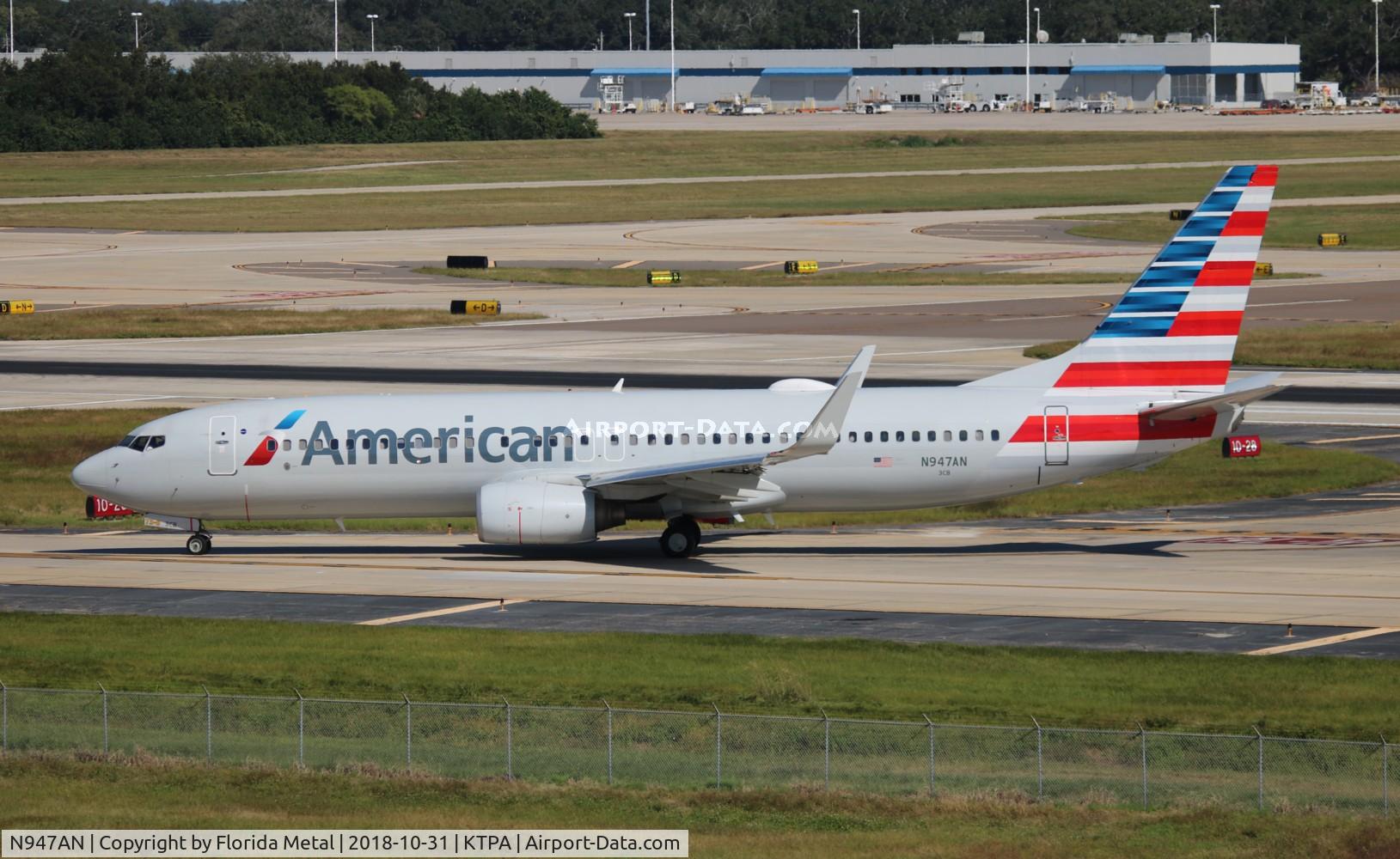 N947AN, 2000 Boeing 737-823 C/N 29536, American