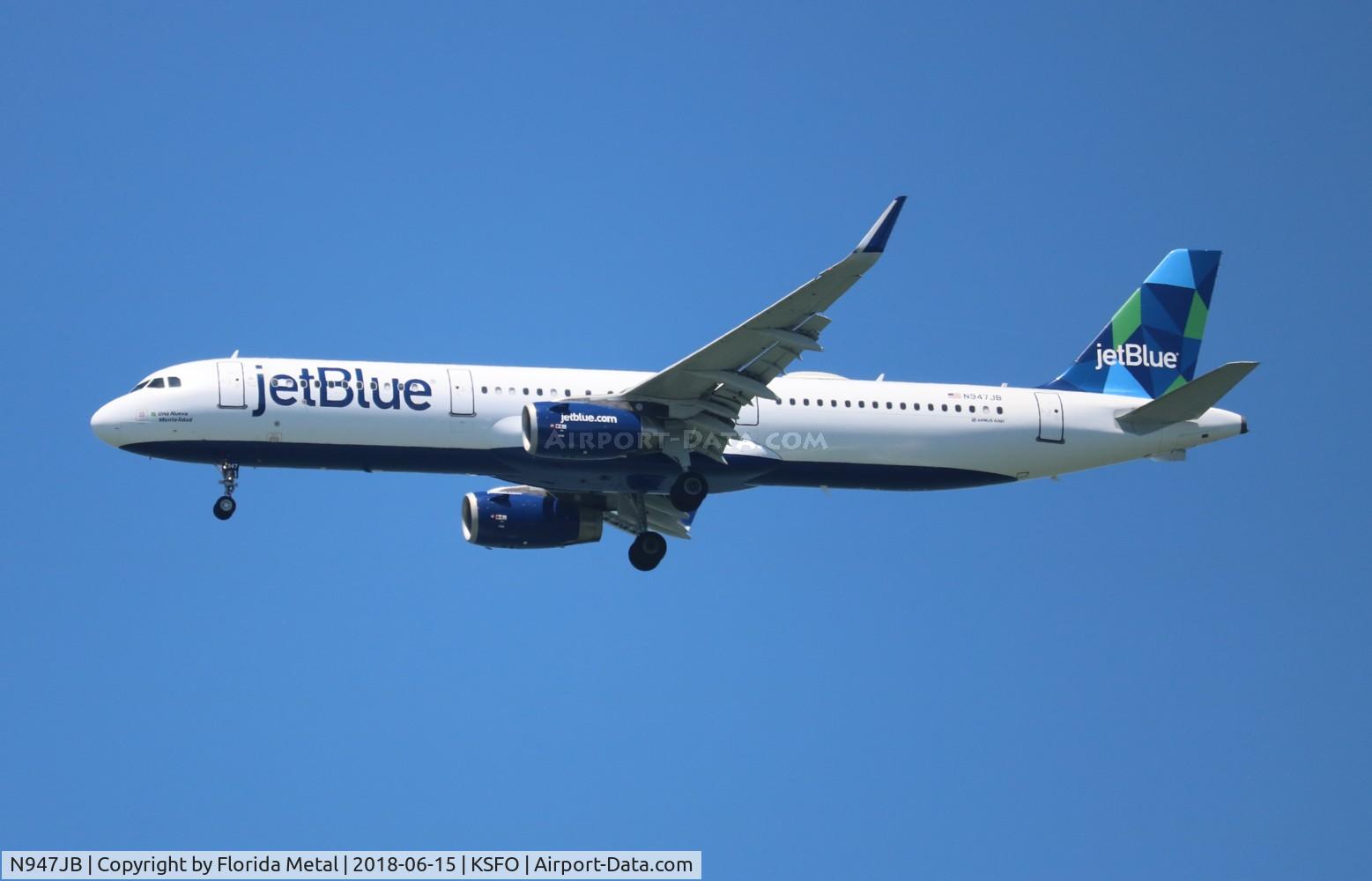 N947JB, 2015 Airbus A321-231 C/N 6448, JetBlue