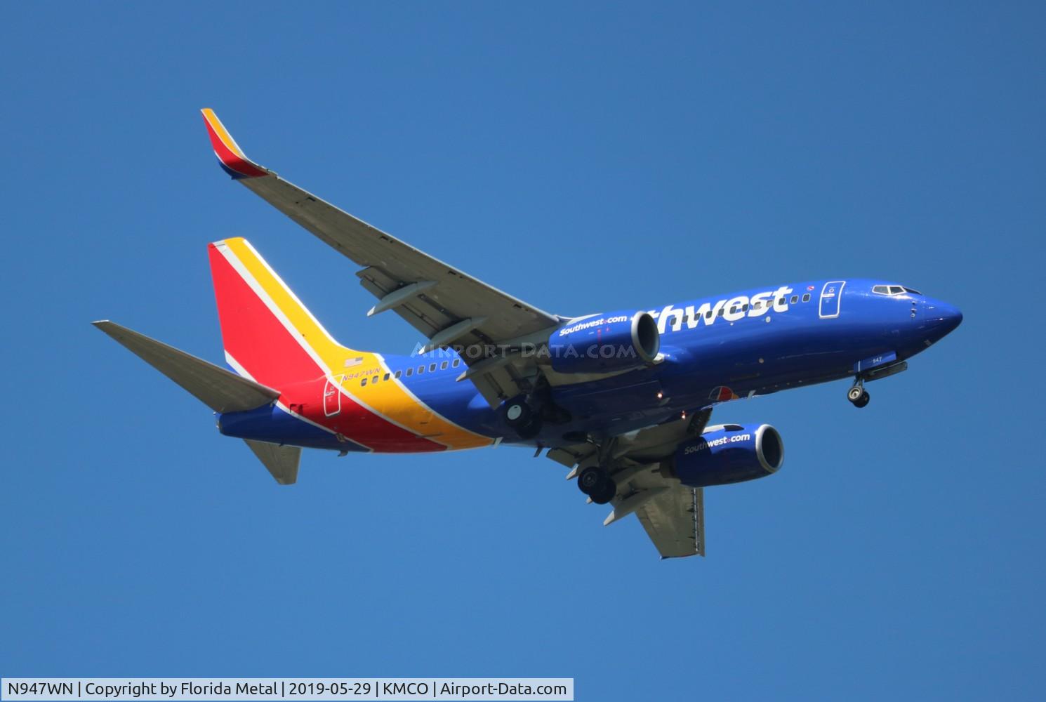 N947WN, 2010 Boeing 737-7H4 C/N 36924, Southwest