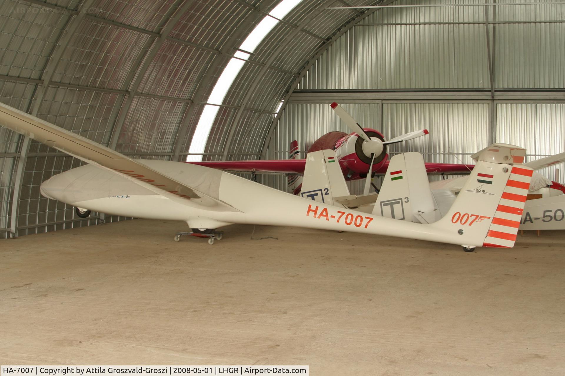 HA-7007, 1980 Grob G-103A Twin II Acro C/N 3400-K-233, LHGR - Gyuró Airport, Hungary