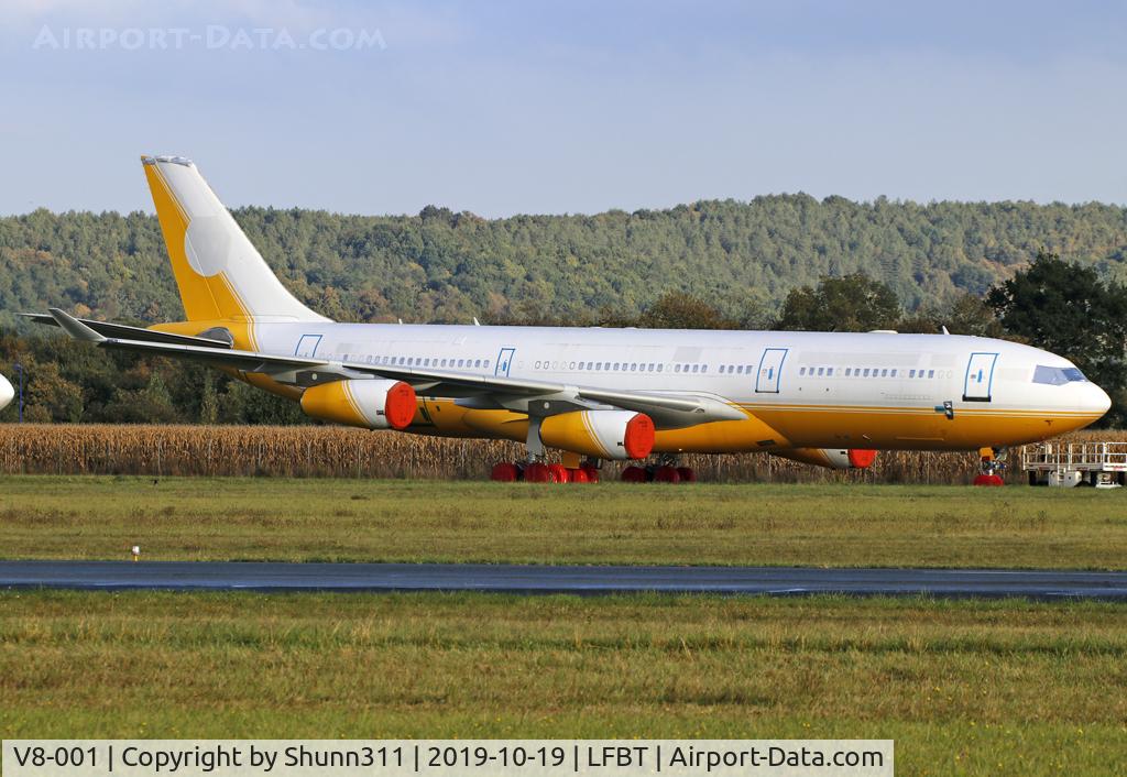 V8-001, 1994 Airbus A340-212 C/N 046, Stored @LDE without any titles...