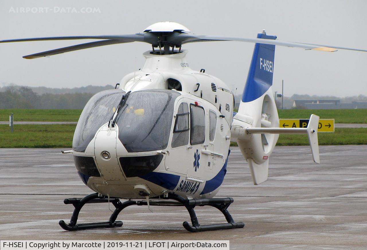 F-HSEI, 2005 Eurocopter EC-135P-2 C/N 0415, On apron.