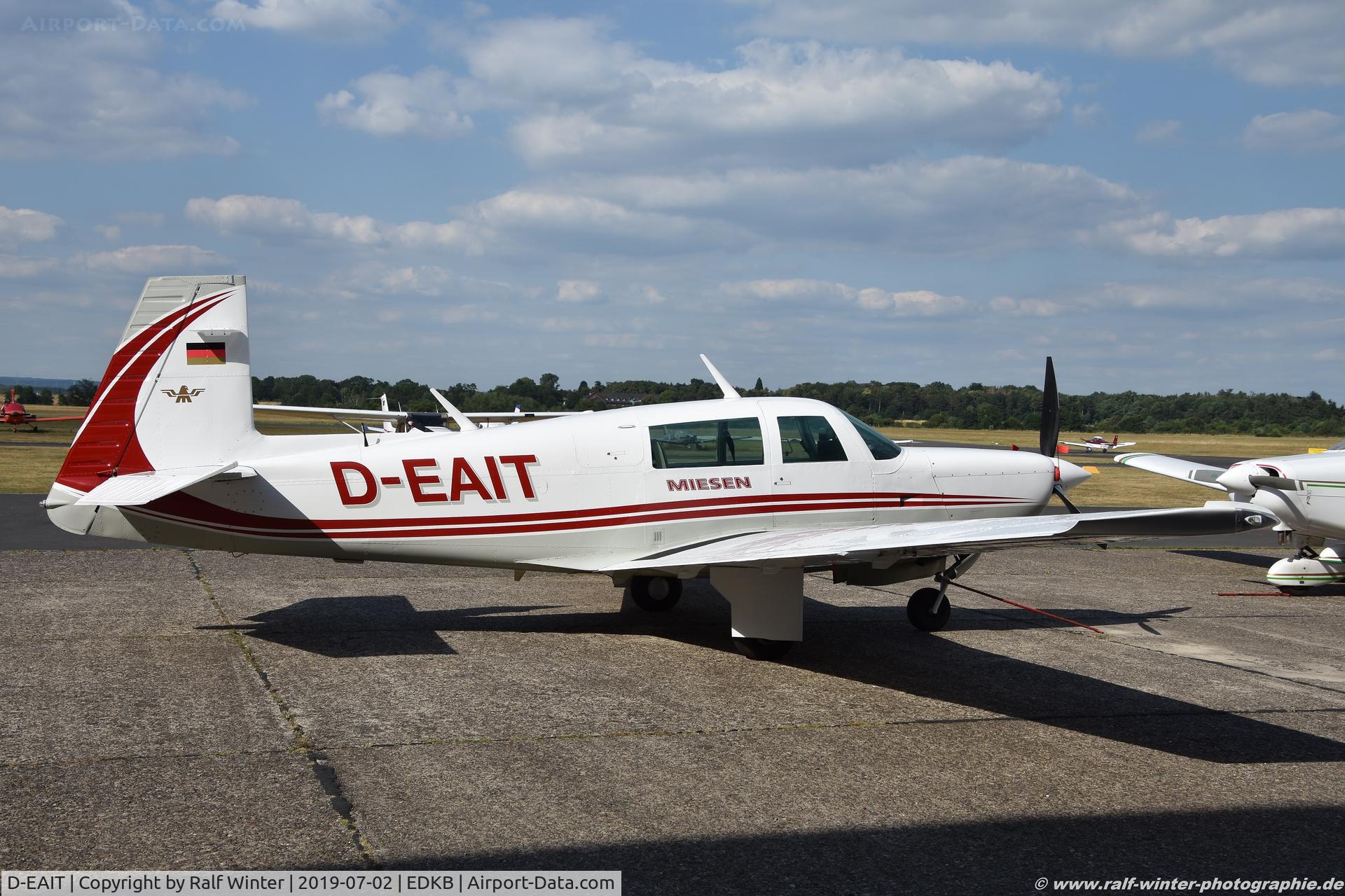 D-EAIT, 1983 Mooney M20K C/N 25-0771, Mooney M-20K 231 - Private - 25-0771 - D-EAIT - 02.07.2019 - EDKB