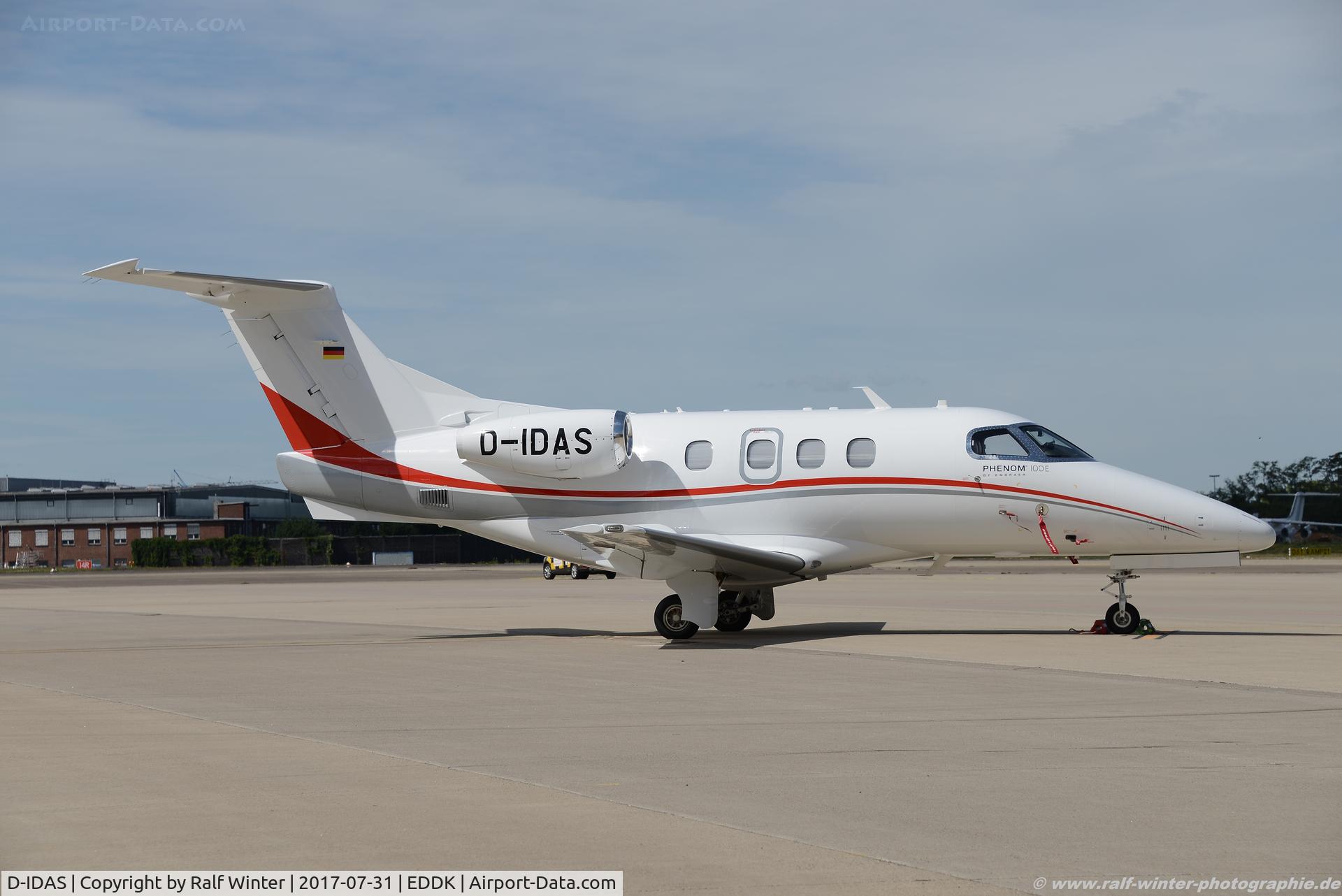 D-IDAS, 2015 Embraer EMB-500 Phenom 100 C/N 50000365, Embraer Phenom 100 EMB-500 - DAS Private Jets GmbH - 5000365 - D-IDAS -31.07.2017 - CGN