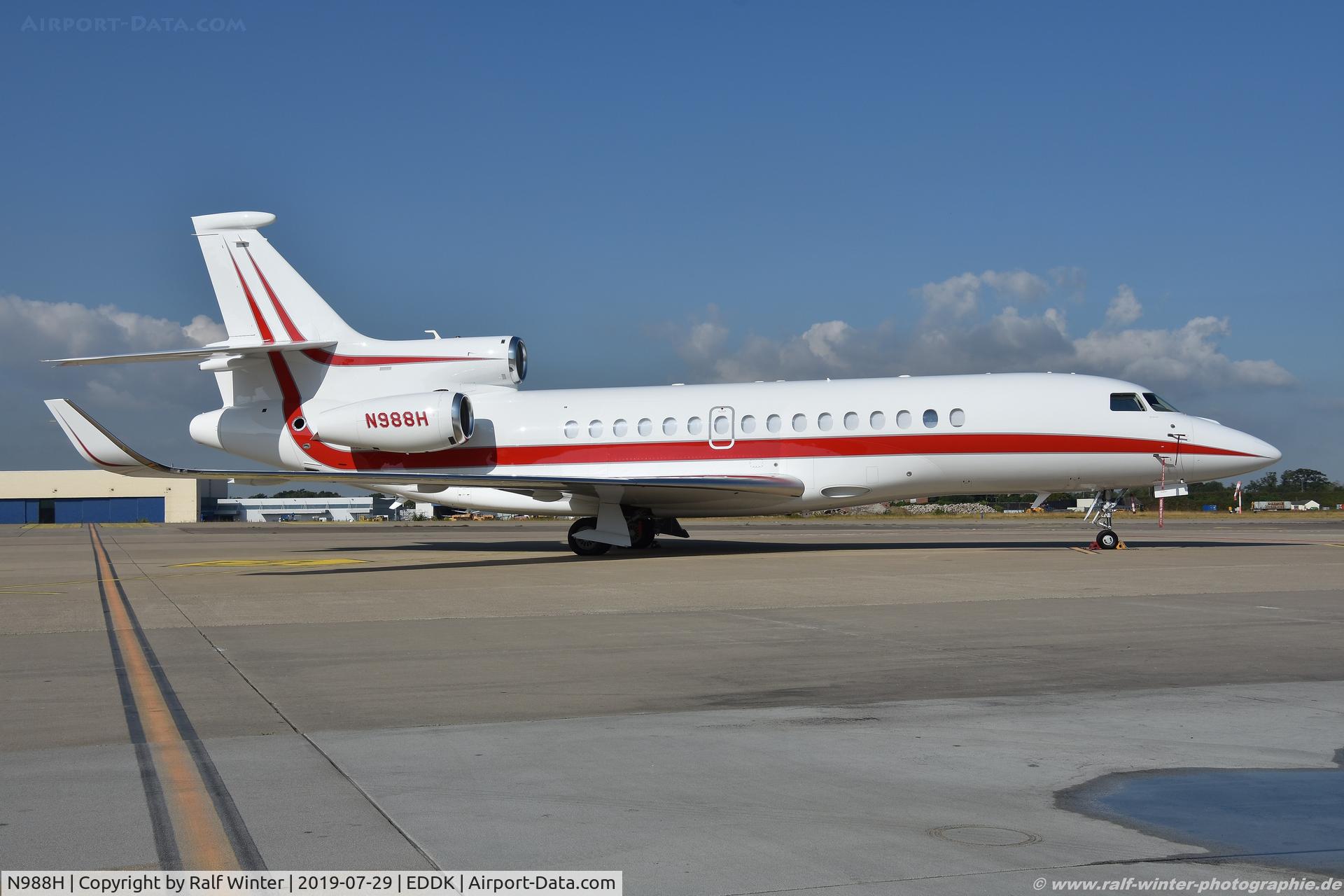 N988H, 2003 Dassault Falcon 900EX C/N 125, Dassault Falcon 900EX - Honeywell International Inc. - 125 - N988H - 29.07.2019 - CGN