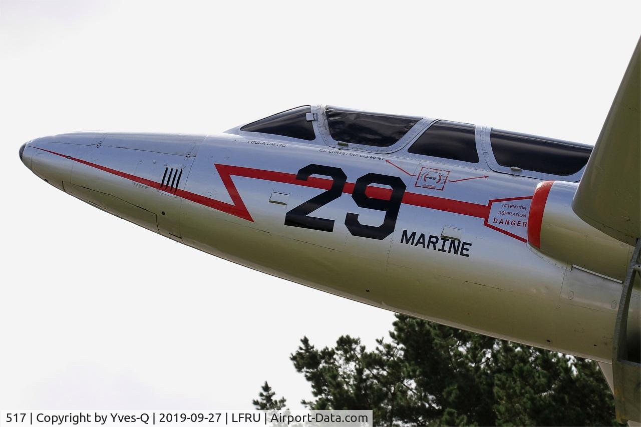 517, Fouga CM-170 Magister C/N 517, Fouga CM-170 Magister, Static display, Morlais-Ploujean airport (LFRU-MXN)