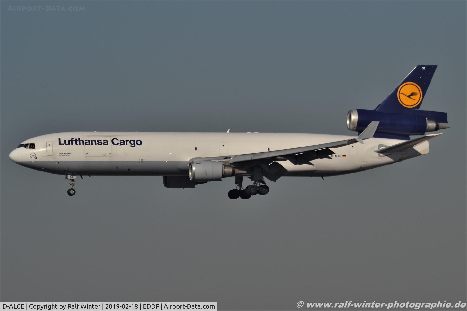 D-ALCE, 1998 McDonnell Douglas MD-11F C/N 48785, McDonnell Douglas MD-11F - LH GEC Lufthansa Cargo 'Marhaba Turkey' - 48785 - D-ALCE - 18.02.2019 - FRA