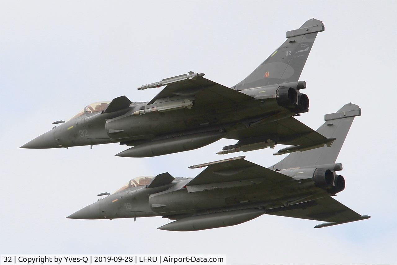 32, Dassault Rafale M C/N 32, Dassault Rafale M, On display, Morlaix-Ploujean airport (LFRU-MXN) Air show 2019