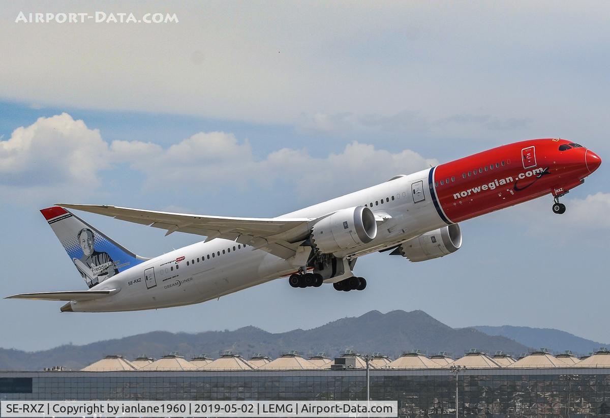 SE-RXZ, 2018 Boeing 787-9 Dreamliner C/N 38895, at Malaga Costa Del Sol