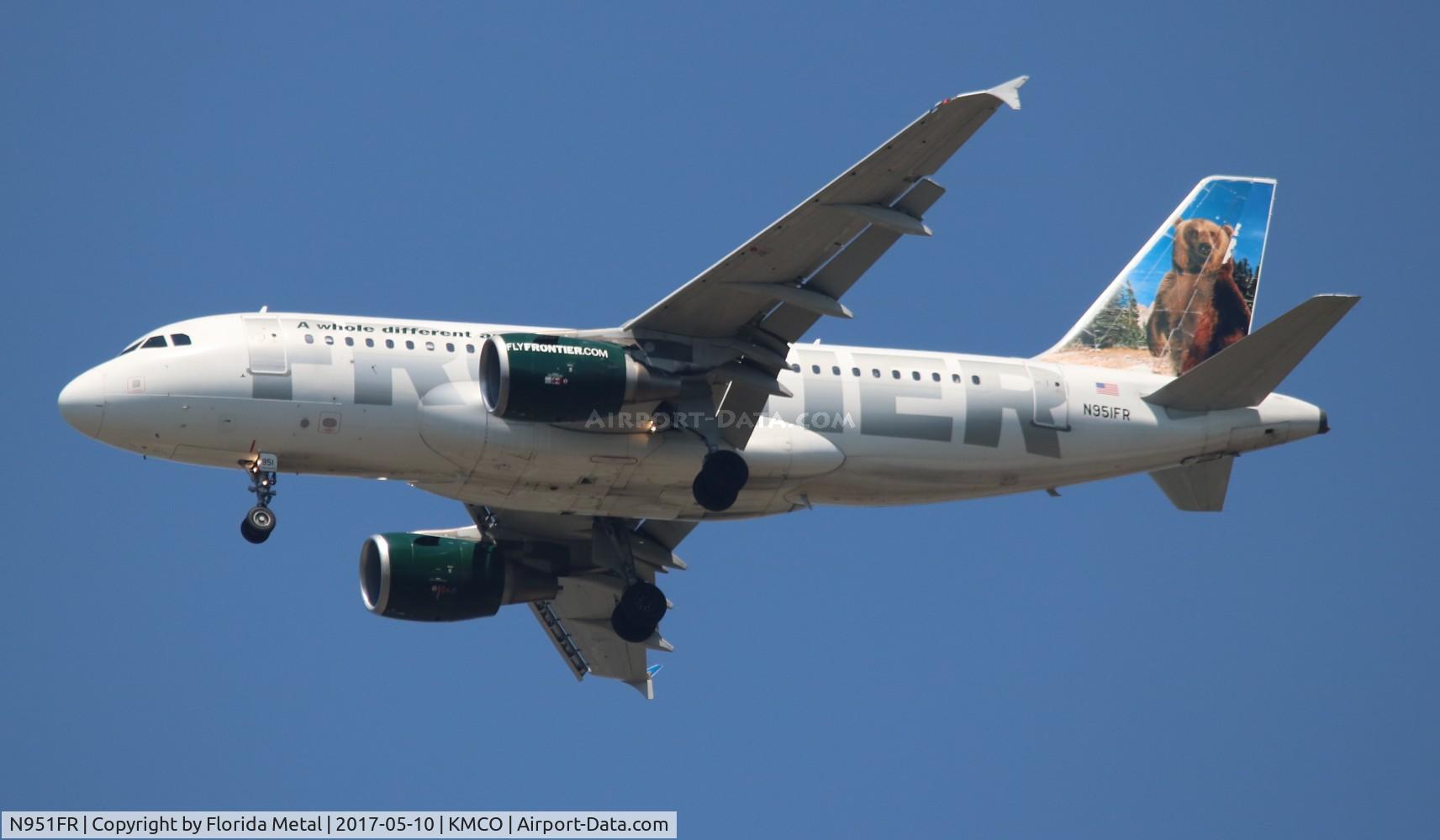 N951FR, 2009 Airbus A319-112 C/N 4127, Frontier