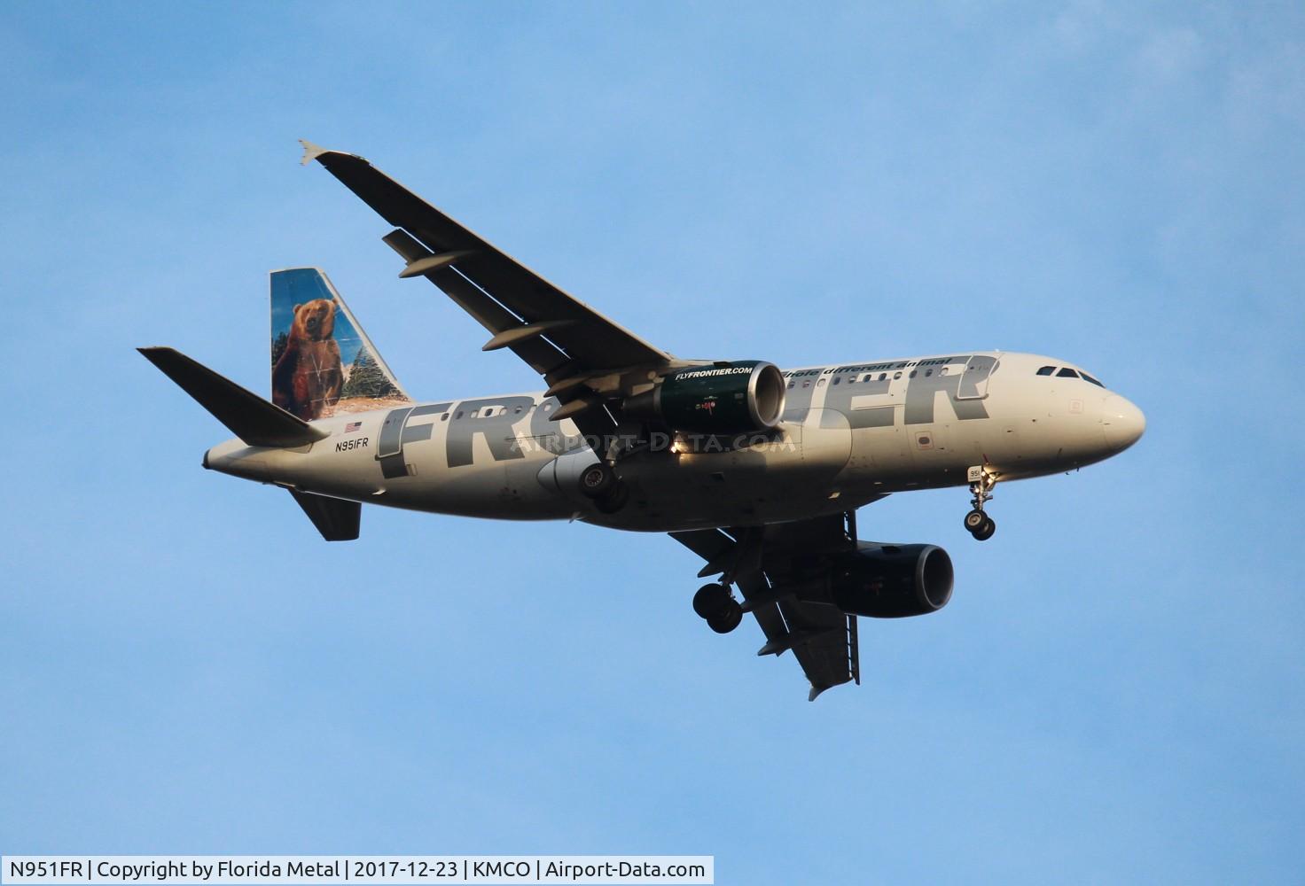 N951FR, 2009 Airbus A319-112 C/N 4127, Frontier