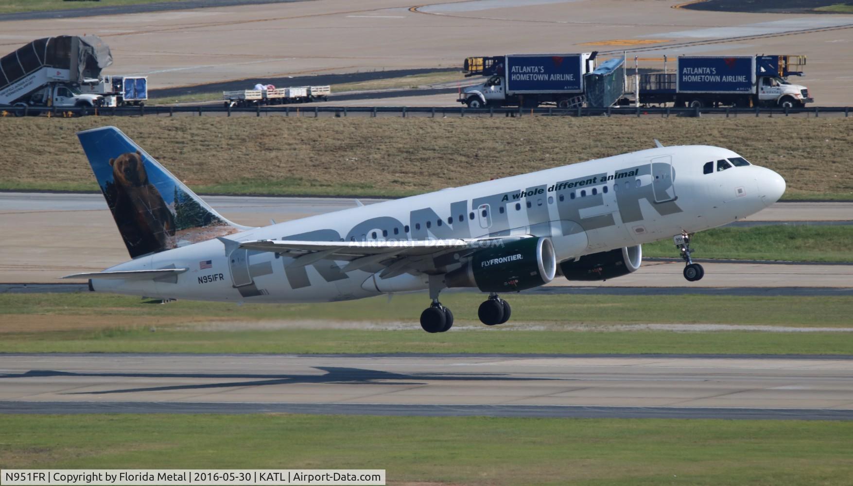 N951FR, 2009 Airbus A319-112 C/N 4127, Frontier