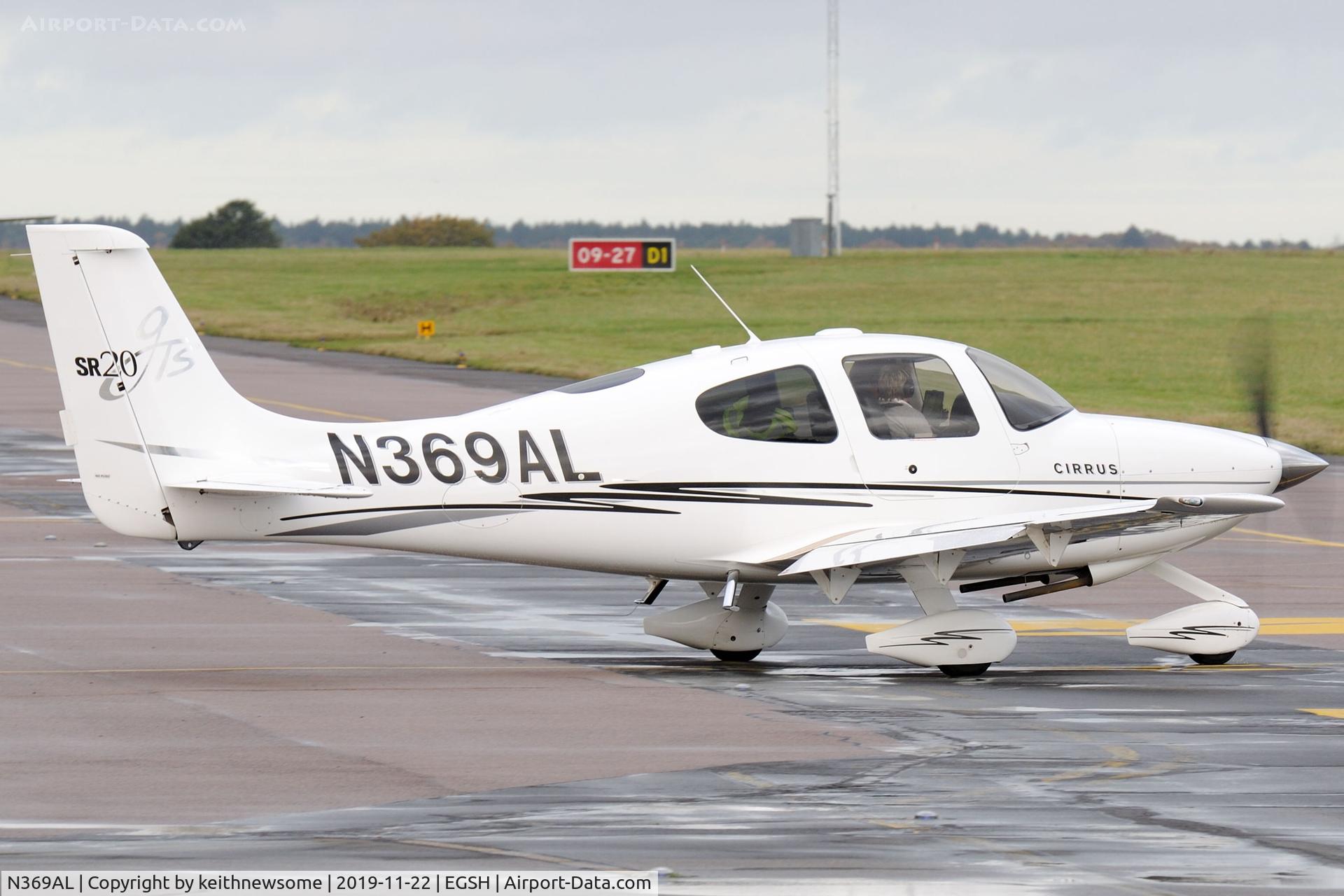 N369AL, 2005 Cirrus SR20 C/N 1552, Leaving Norwich for test flight.