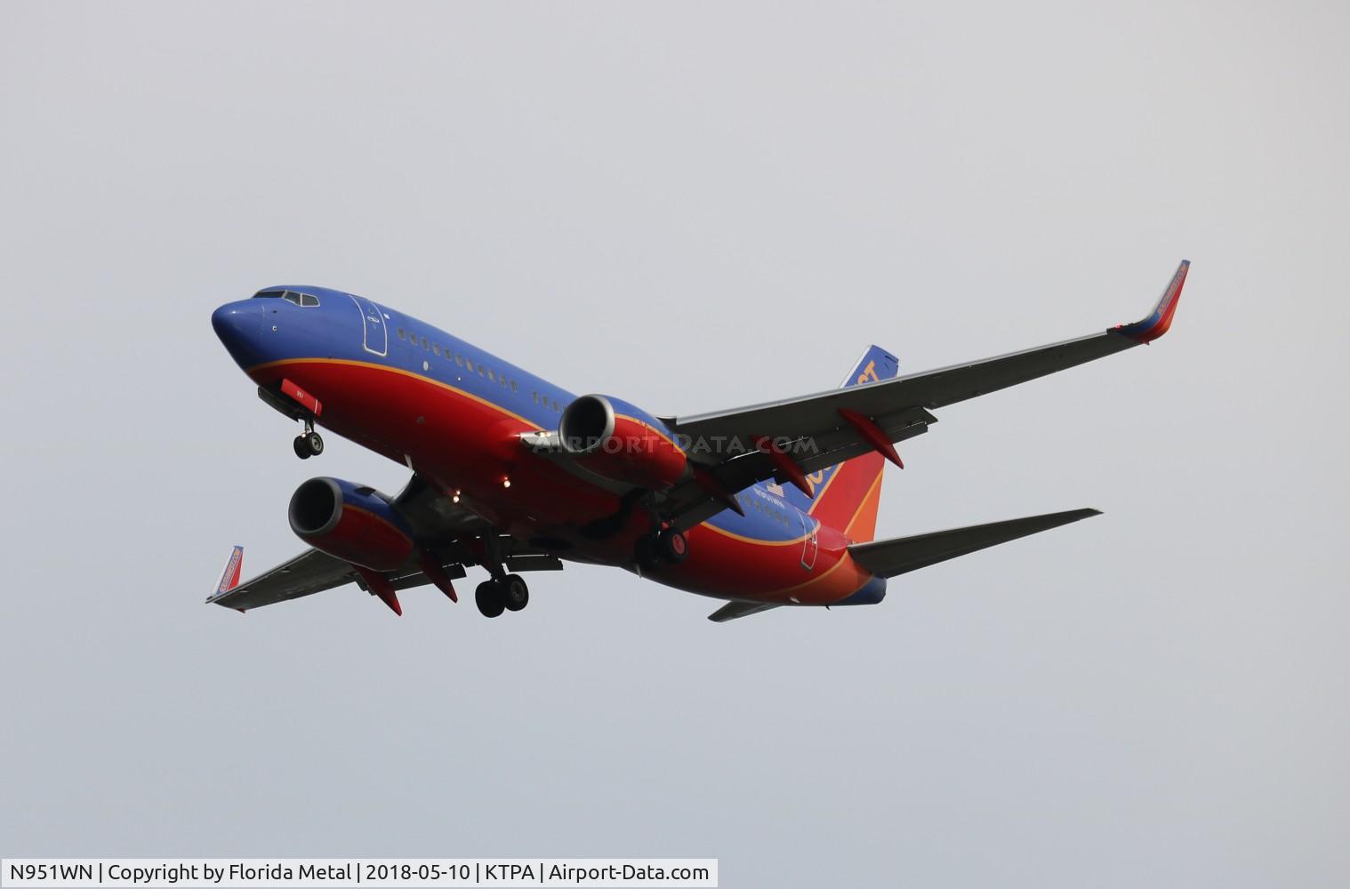 N951WN, 2010 Boeing 737-7H4 C/N 36665, Southwest