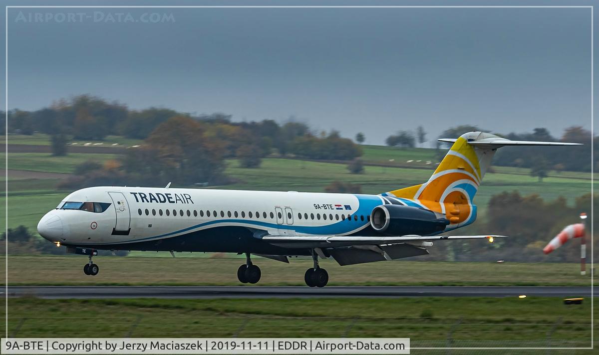 9A-BTE, 1992 Fokker 100 (F-28-0100) C/N 11416, Fokker 100 (F-28-0100)