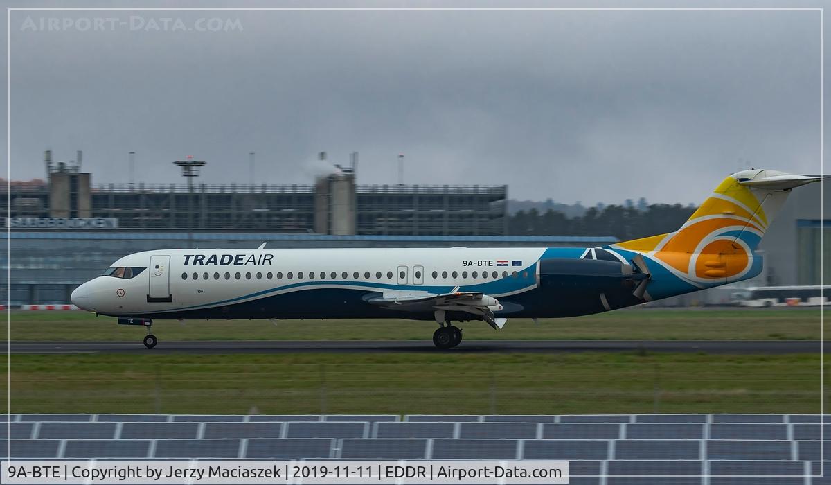 9A-BTE, 1992 Fokker 100 (F-28-0100) C/N 11416, Fokker 100 (F-28-0100)