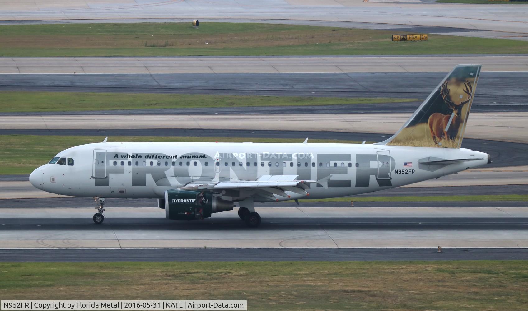 N952FR, 2010 Airbus A319-112 C/N 4204, Frontier