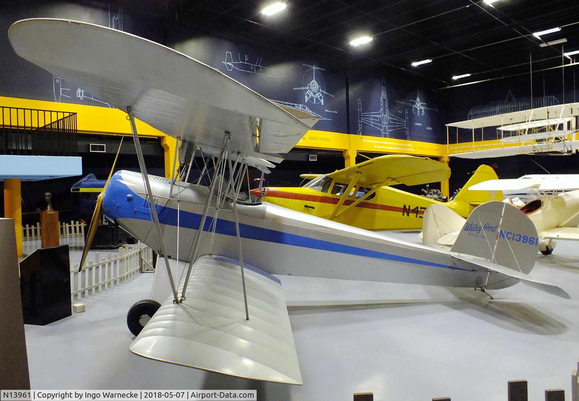 N13961, 1935 Post Aircraft Corp Wiley A C/N 12, Wiley Post Aircraft Corp Model A at the Science Museum Oklahoma, Oklahoma City OK