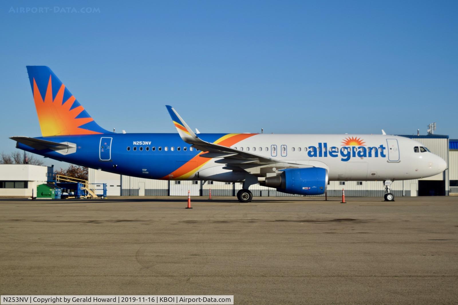 N253NV, 2017 Airbus A320-214 C/N 7900, Parked on the north GA ramp.Flew in as a football team charter.