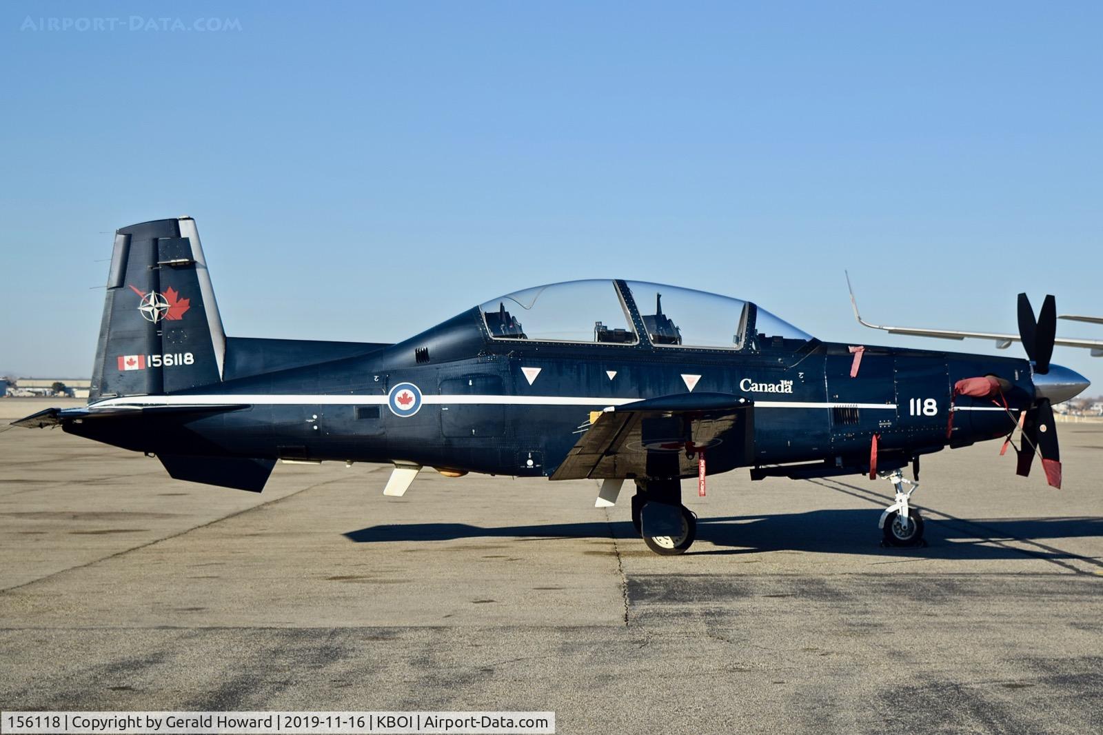 156118, Raytheon CT-156 Harvard II C/N PF-18, Parked on the north GA ramp.